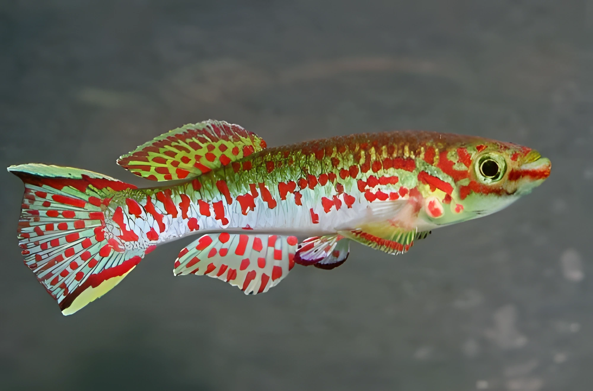 Fotografía del pez de acuario Killi de Gardner