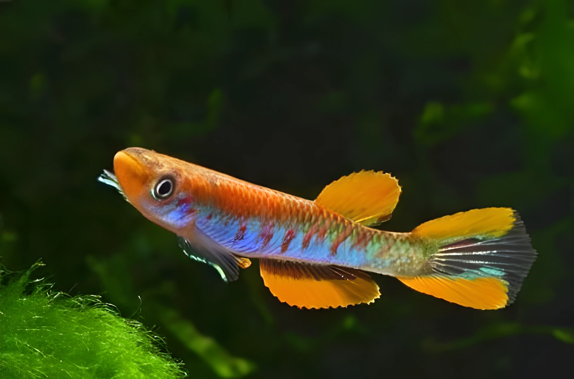 Fotografía del pez de acuario Aphyosemion mimbon
