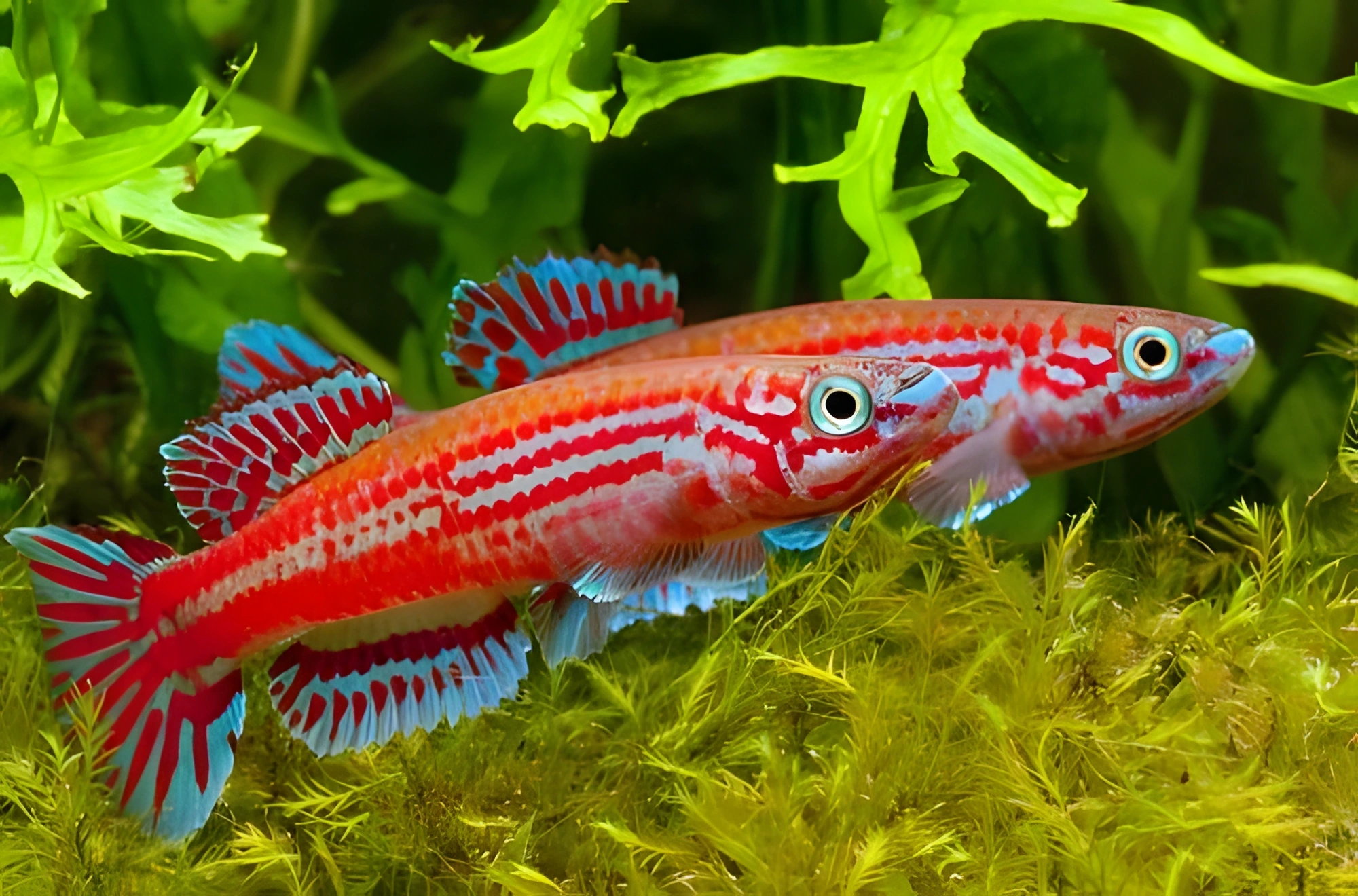Fotografía del pez de acuario Aphyosemion ogoense