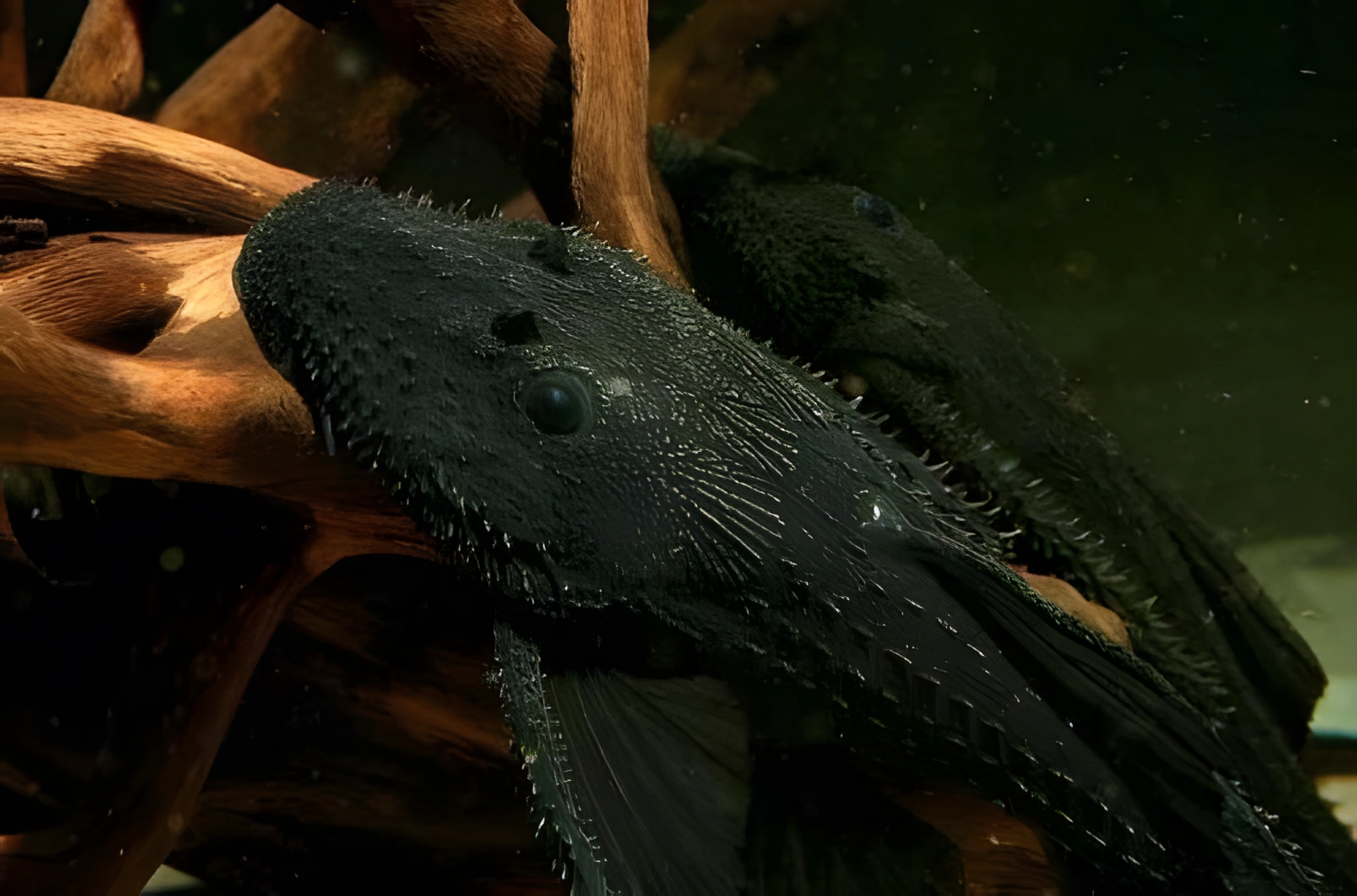 Fotografía del pez de acuario Acanthicus hystrix