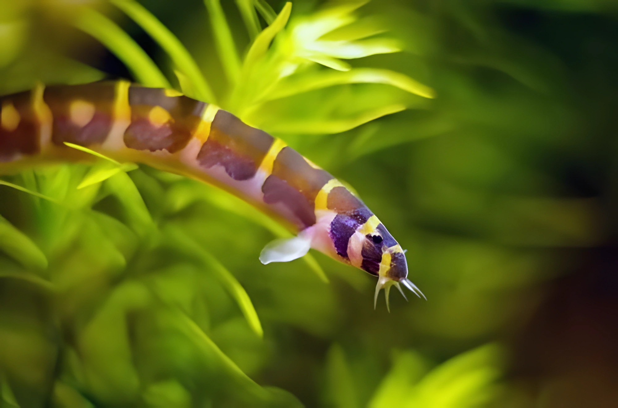 Fotografía del pez de acuario Kuhlii Loach