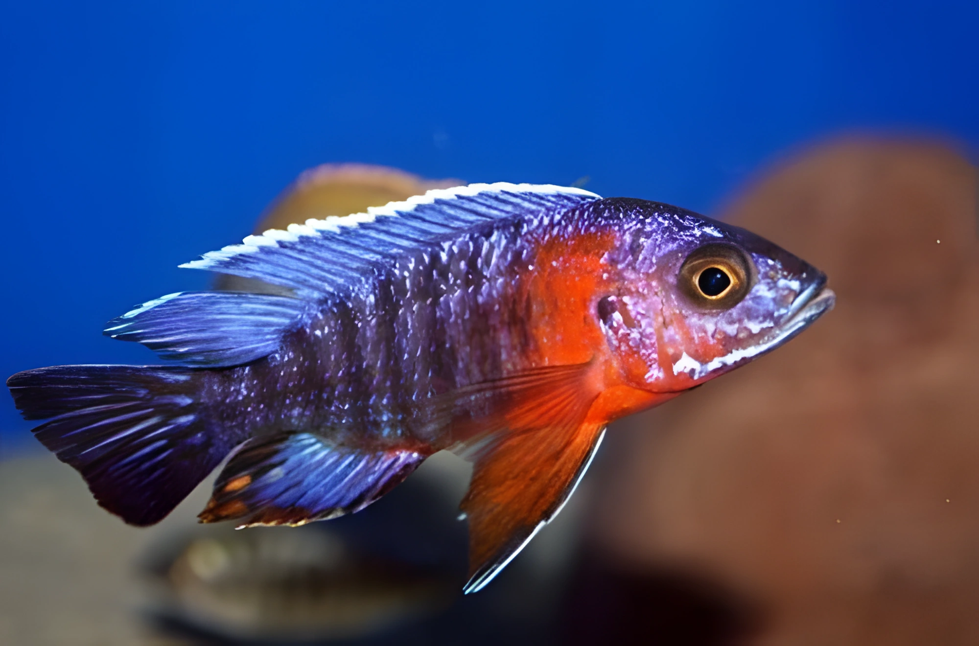 Fotografía del pez de acuario Aulonocara nyassae