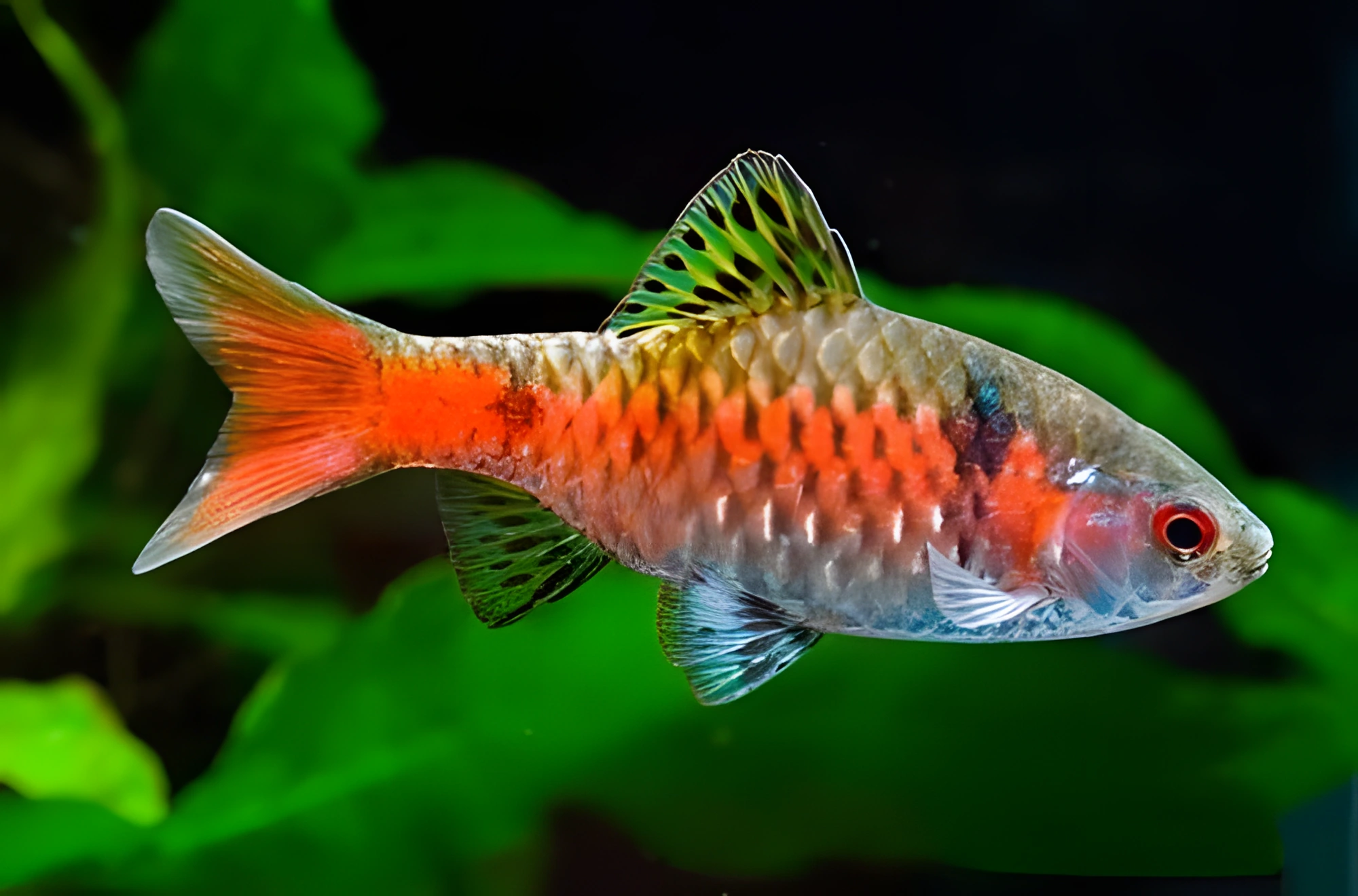 Fotografía del pez de acuario Barbo de Odessa