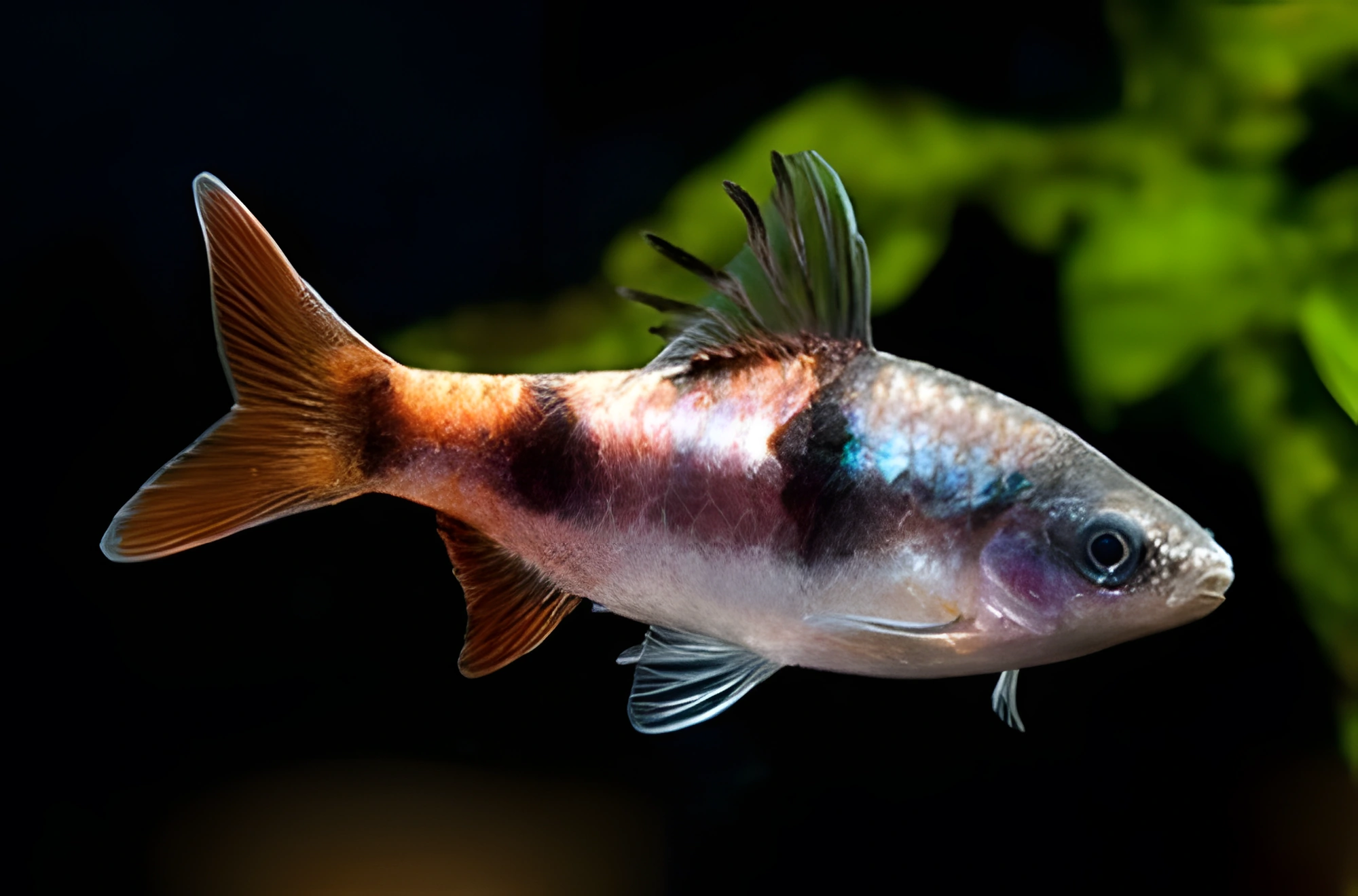 Fotografía del pez de acuario Barbo de Tambraparni