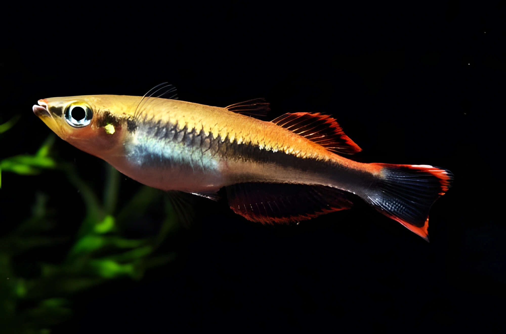 Fotografía del pez de acuario Bedotia de Madagascar