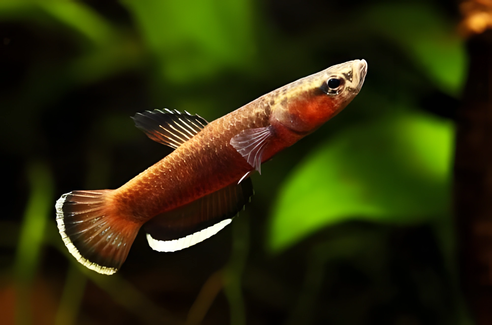 Fotografía del pez de acuario Betta albimarginata