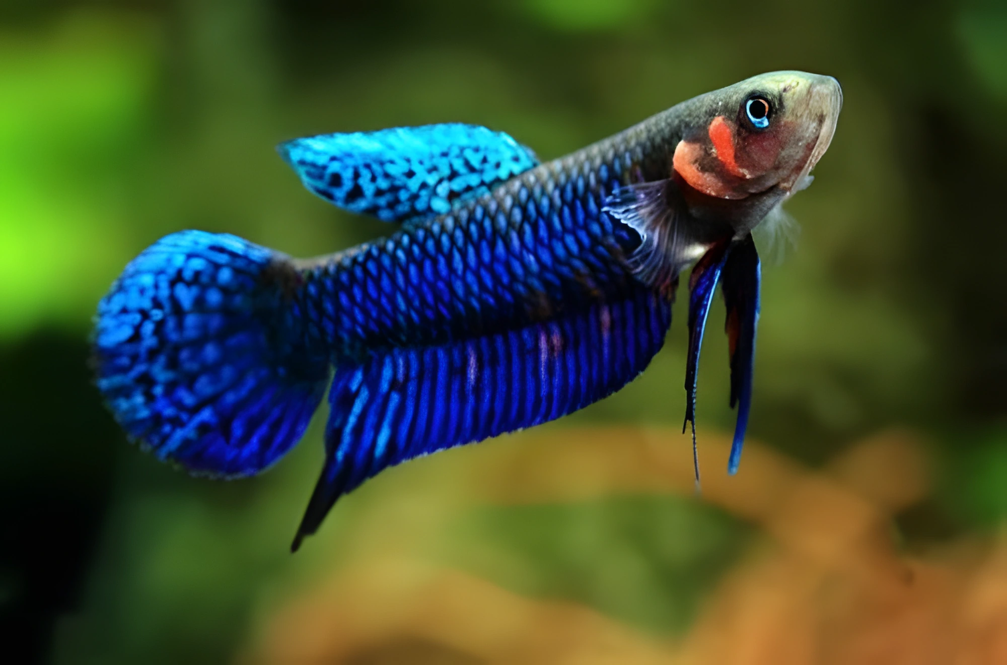 Fotografía del pez de acuario Betta hendra