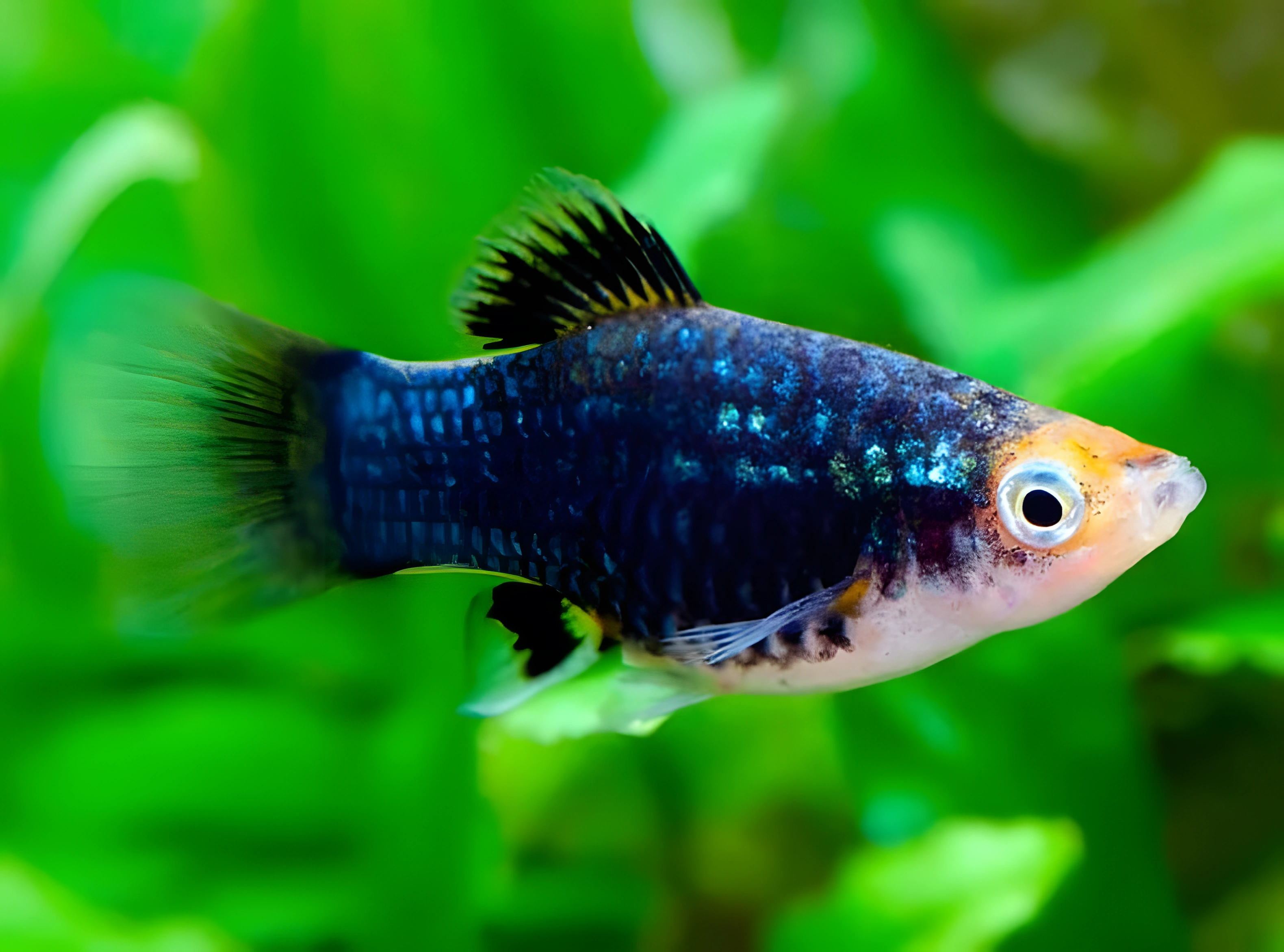 Fotografía del pez de acuario Platy Negro