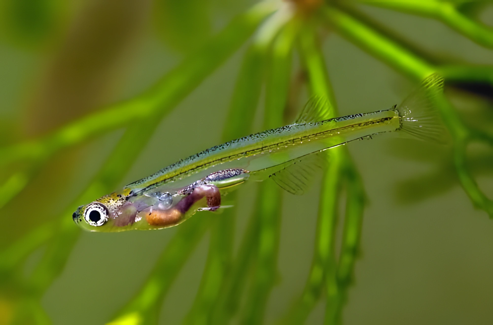 Fotografía del pez de acuario Danio Drácula