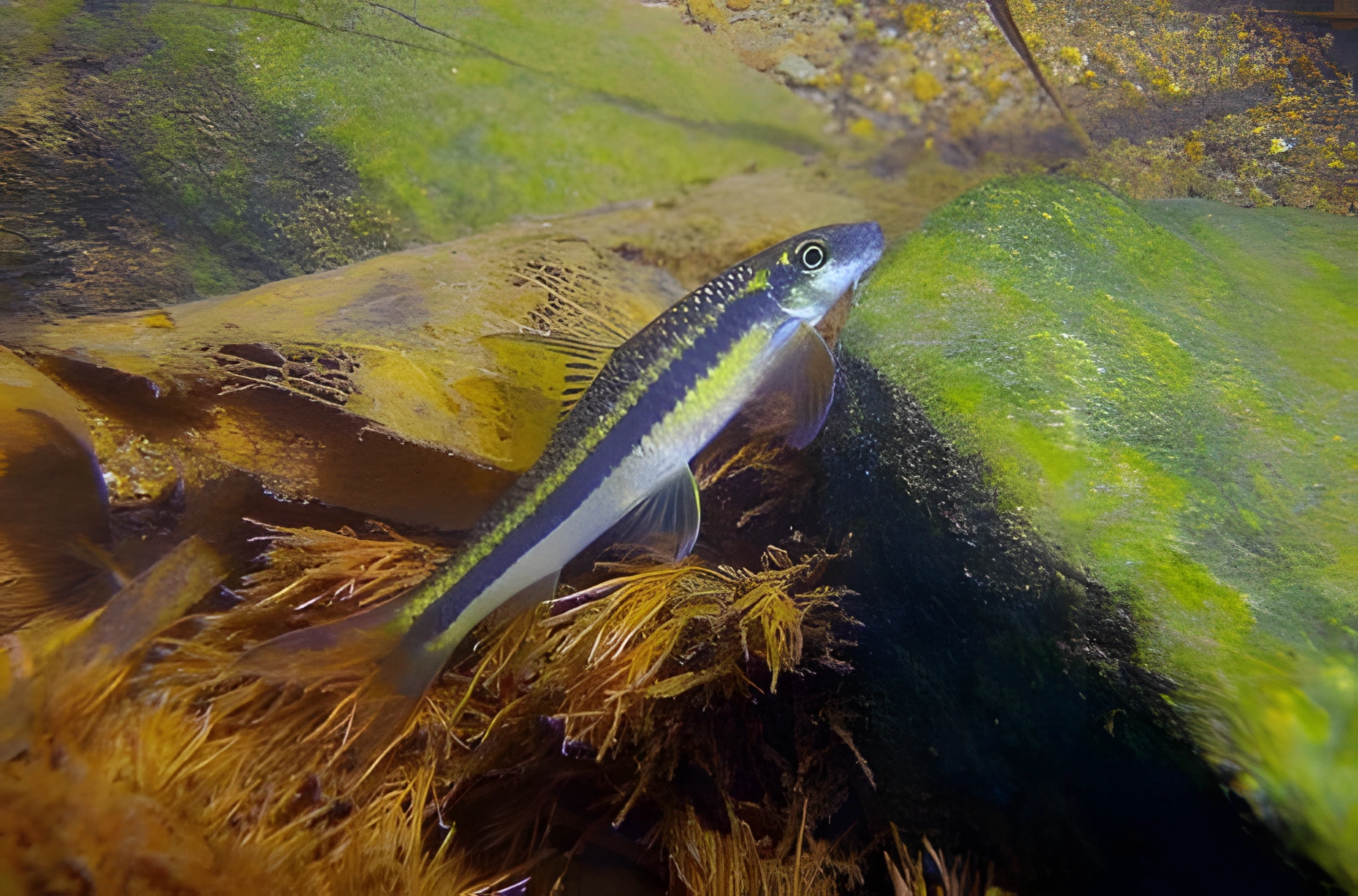 Fotografía del pez de acuario Garra cambodgiensis