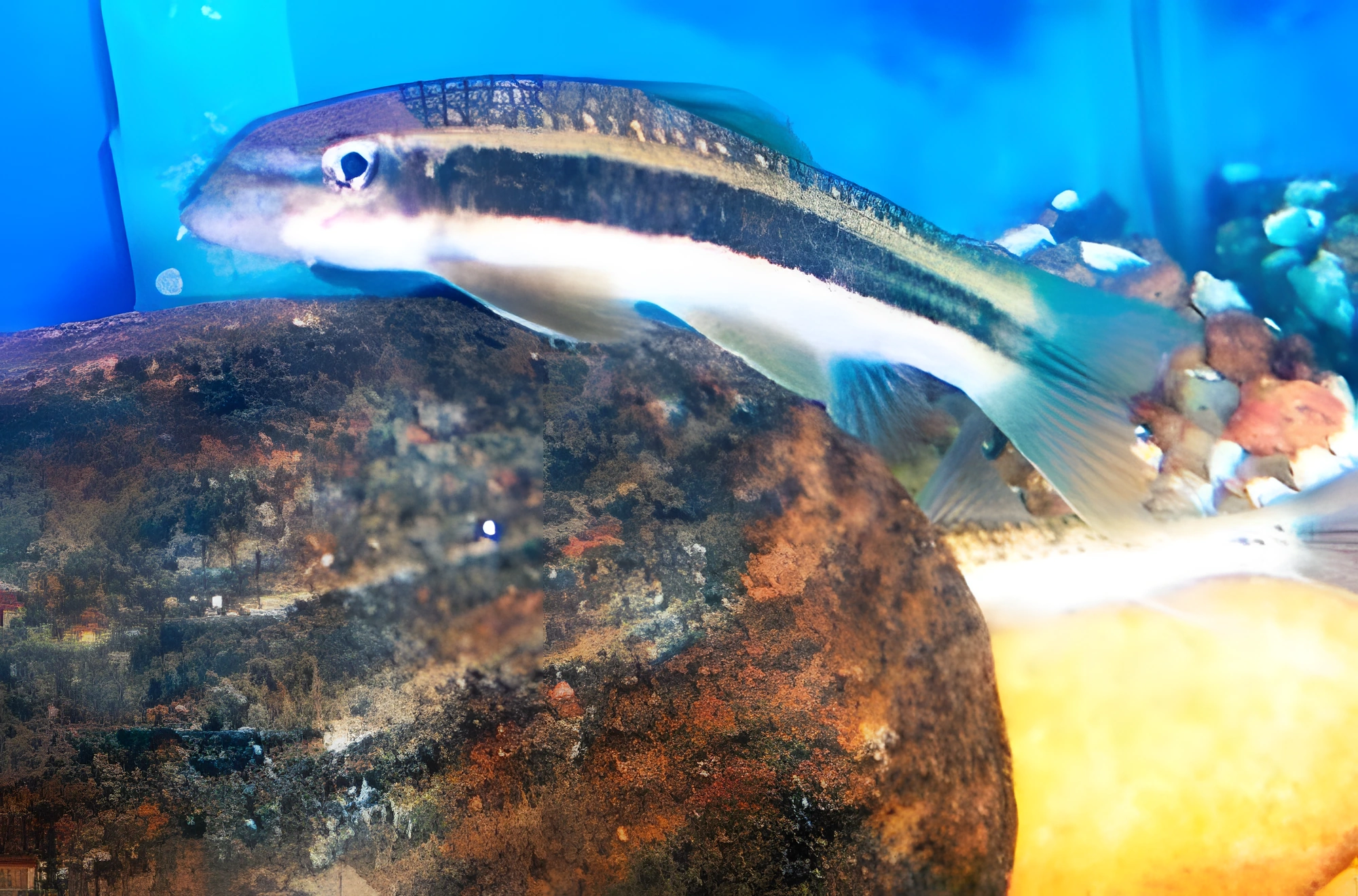 Fotografía del pez de acuario Garra mullya