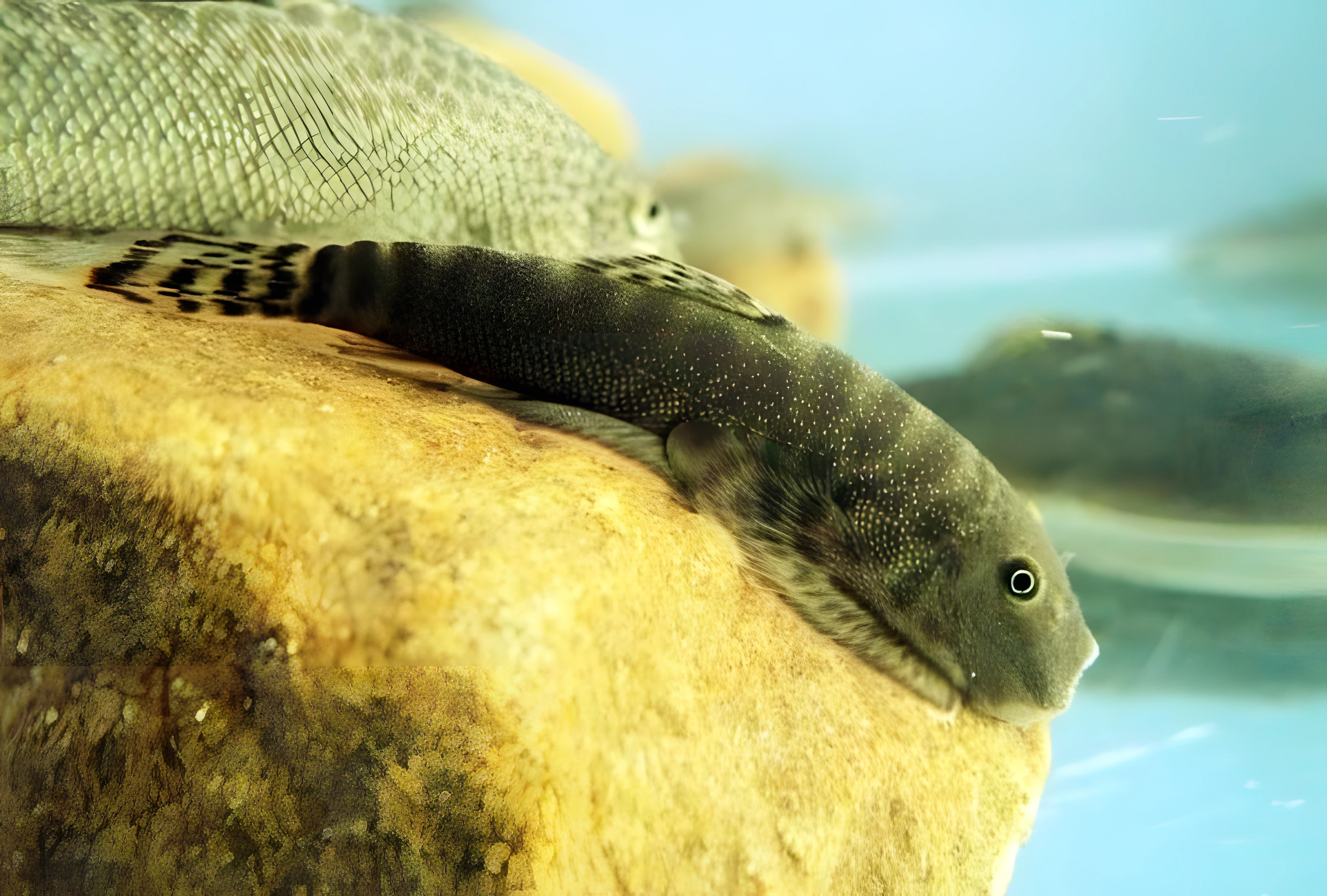 Fotografía del pez de acuario Gastromyzon cornusaccus