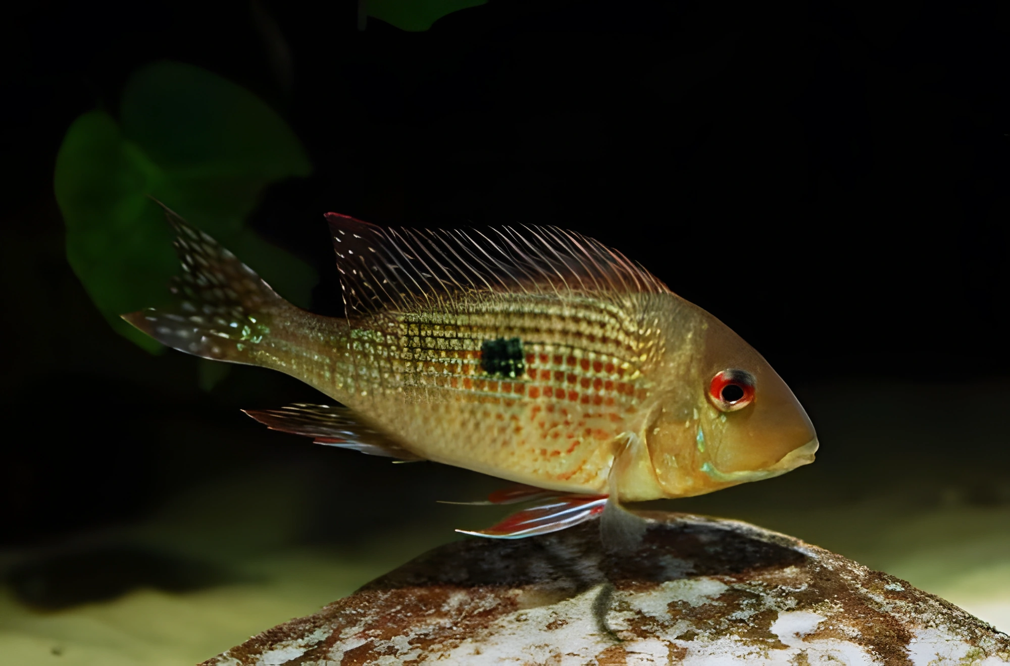 Fotografía del pez de acuario Geophagus Brokopondo