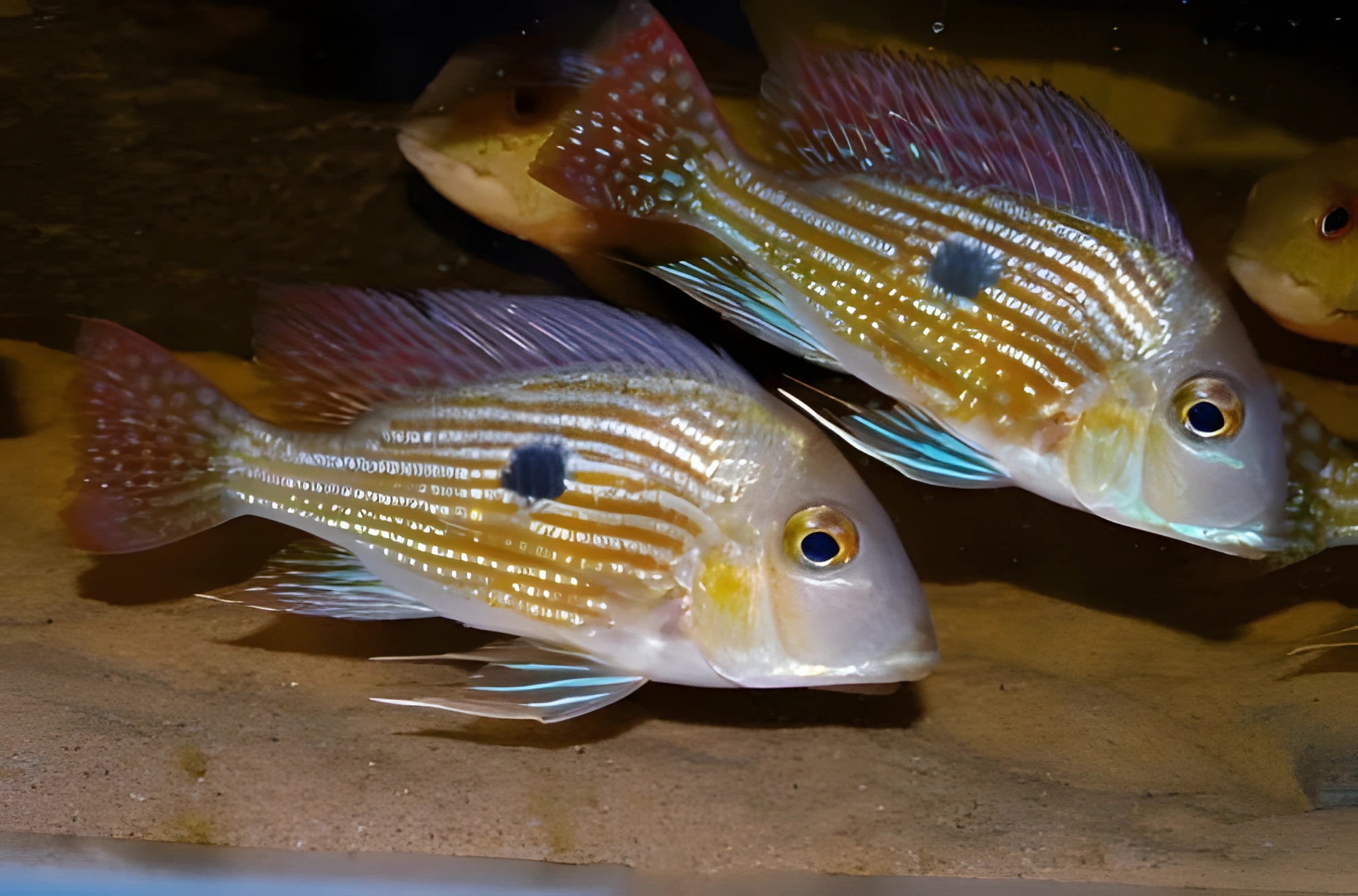 Fotografía del pez de acuario Geophagus pindare