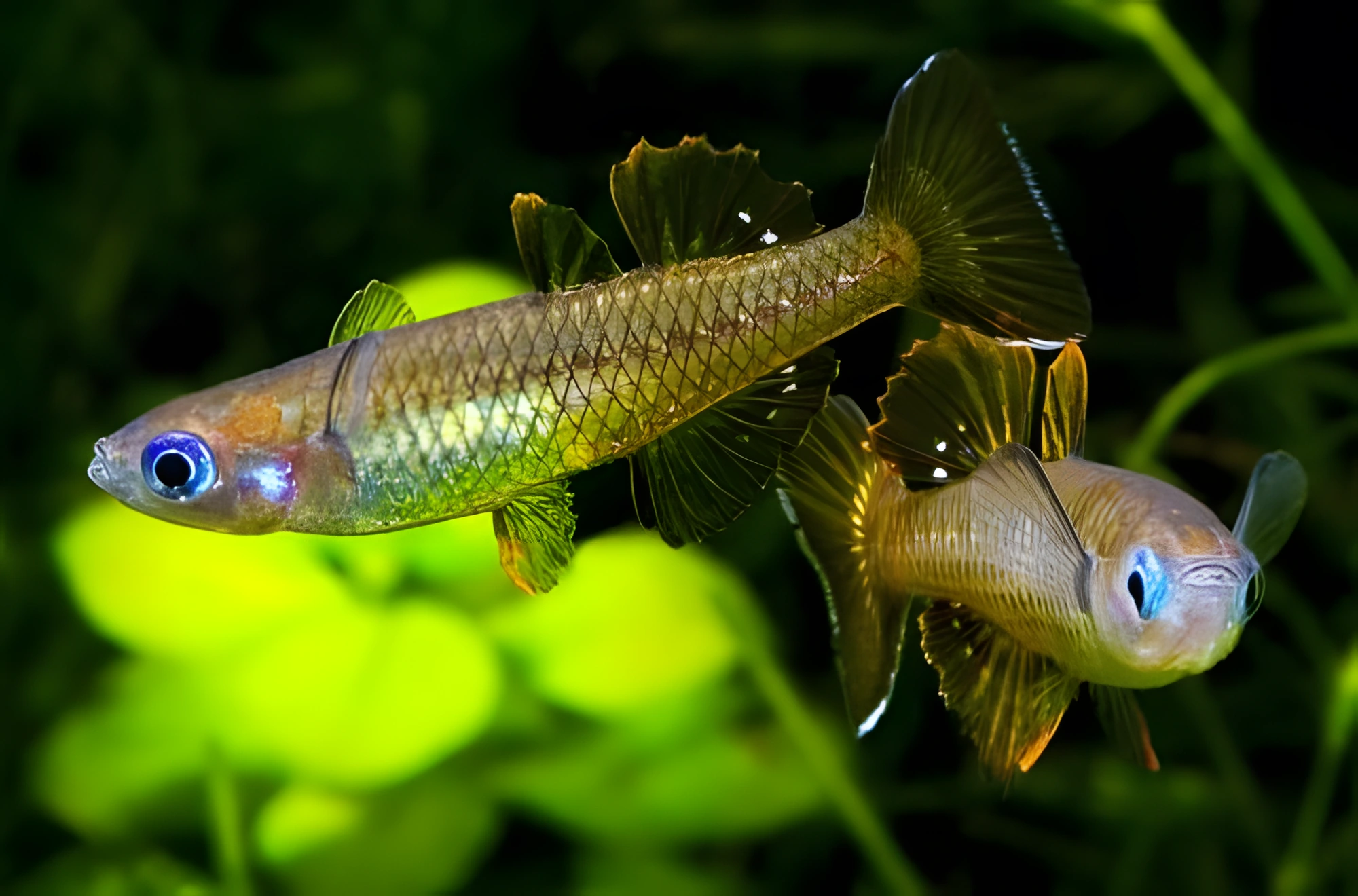 Fotografía del pez de acuario Ojo azul esbelto