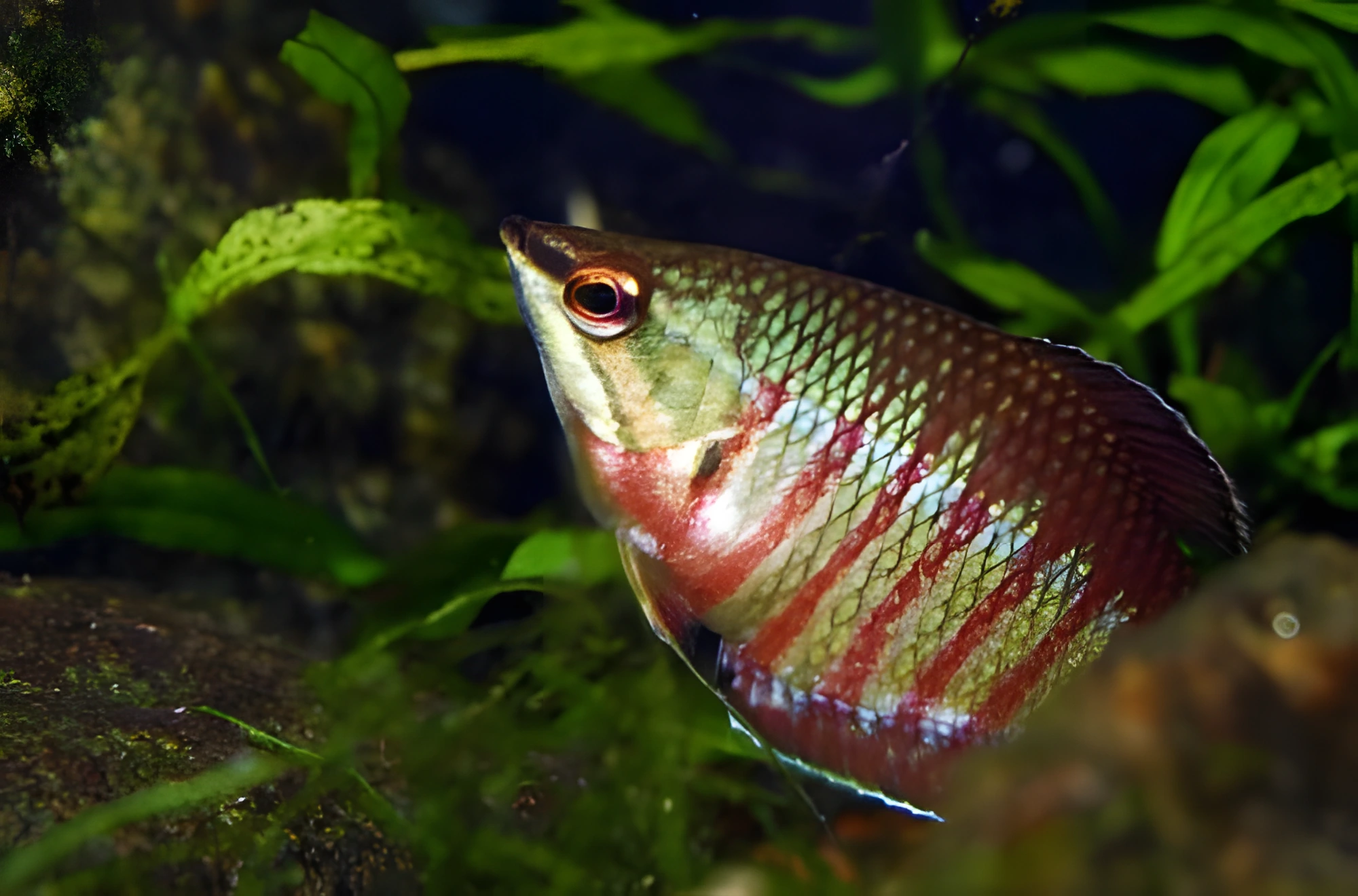 Fotografía del pez de acuario Gurami de Vaillant
