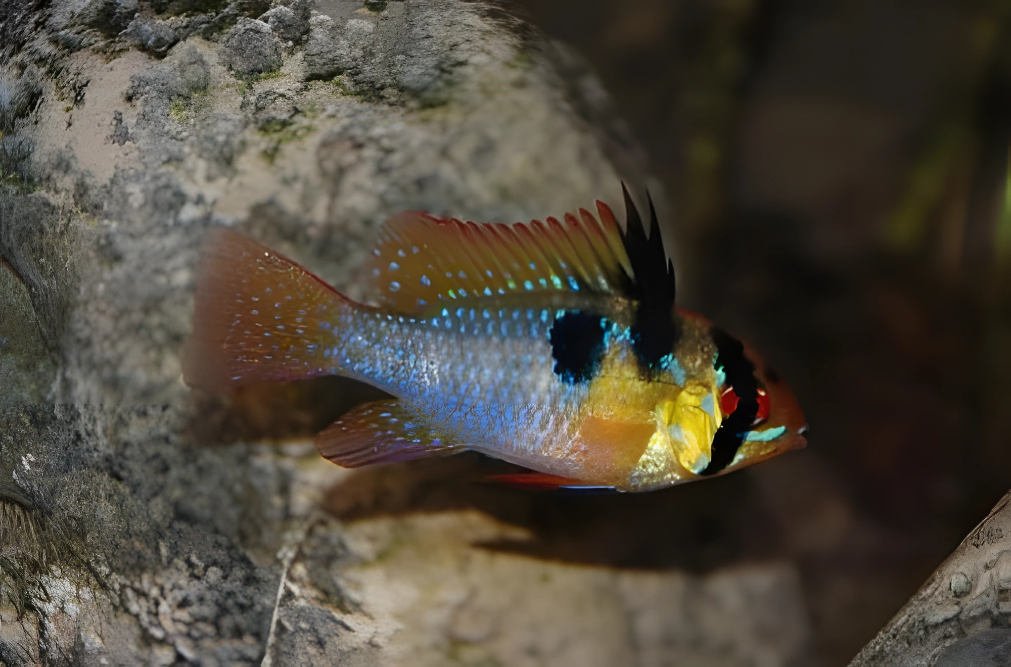 Fotografía del pez de acuario Cromis mariposa