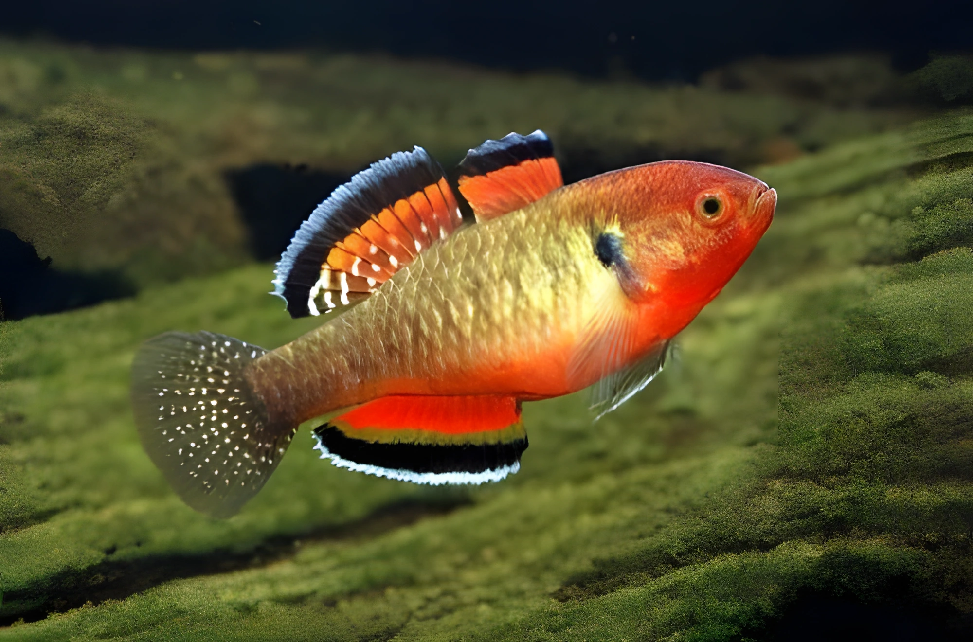 Fotografía del pez de acuario Gobio dormilón emperador