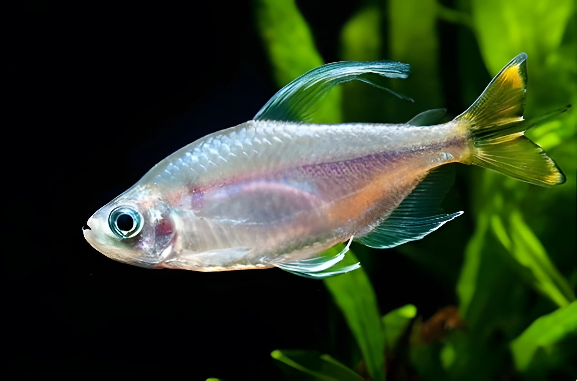 Fotografía del pez de acuario Tetra del Congo Dorada
