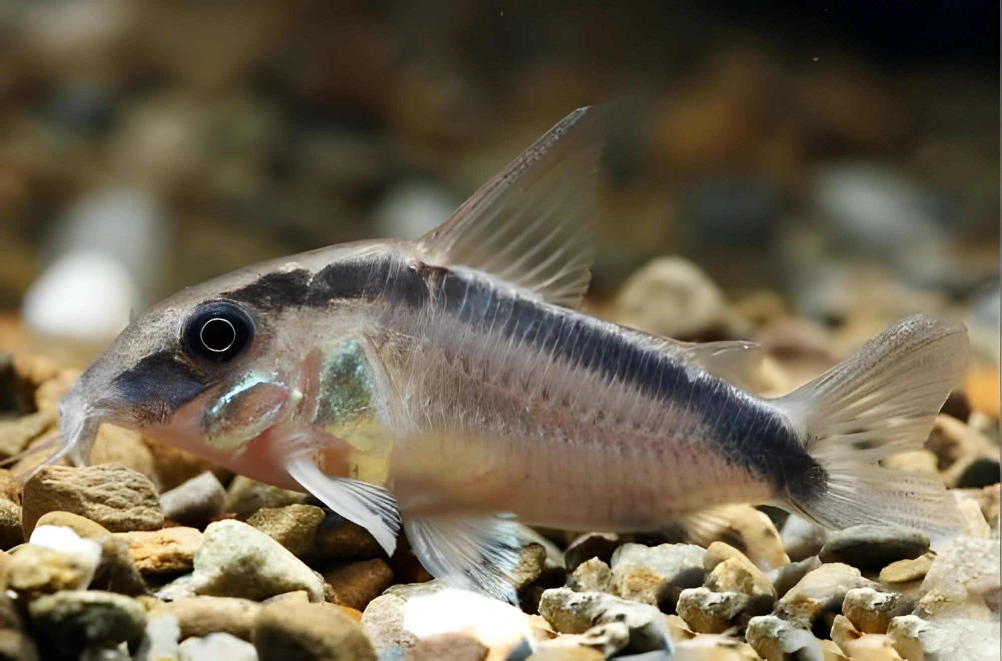 Fotografía del pez de acuario Corydoras arcuatus