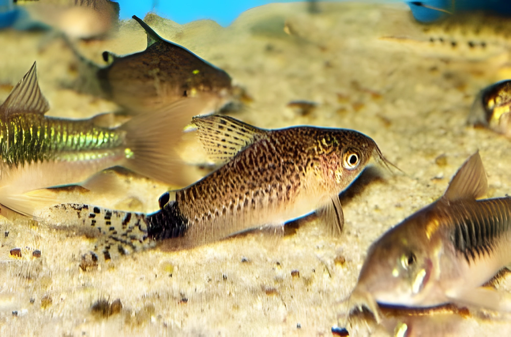Fotografía del pez de acuario Corydoras de Guaporé