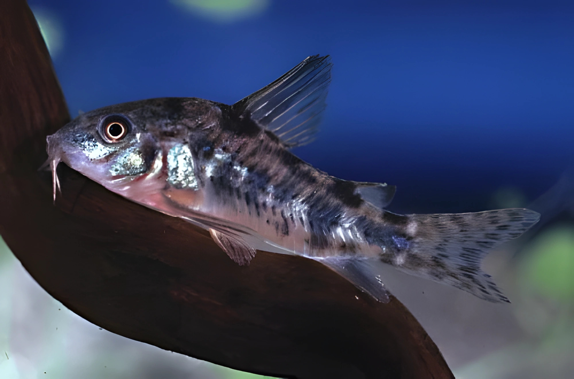 Fotografía del pez de acuario Coridora pimienta
