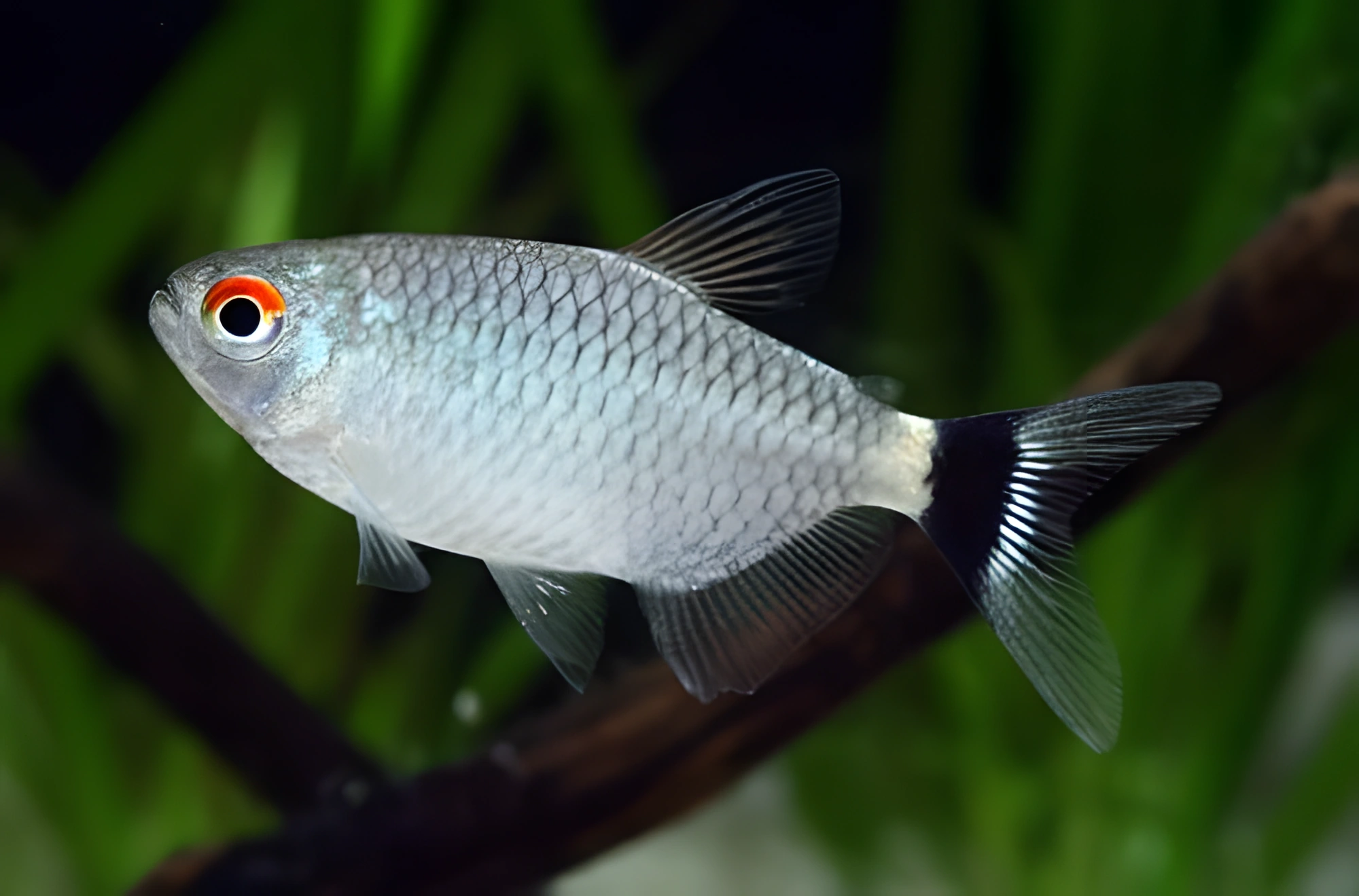 Fotografía del pez de acuario Tetra de Ojos Rojos
