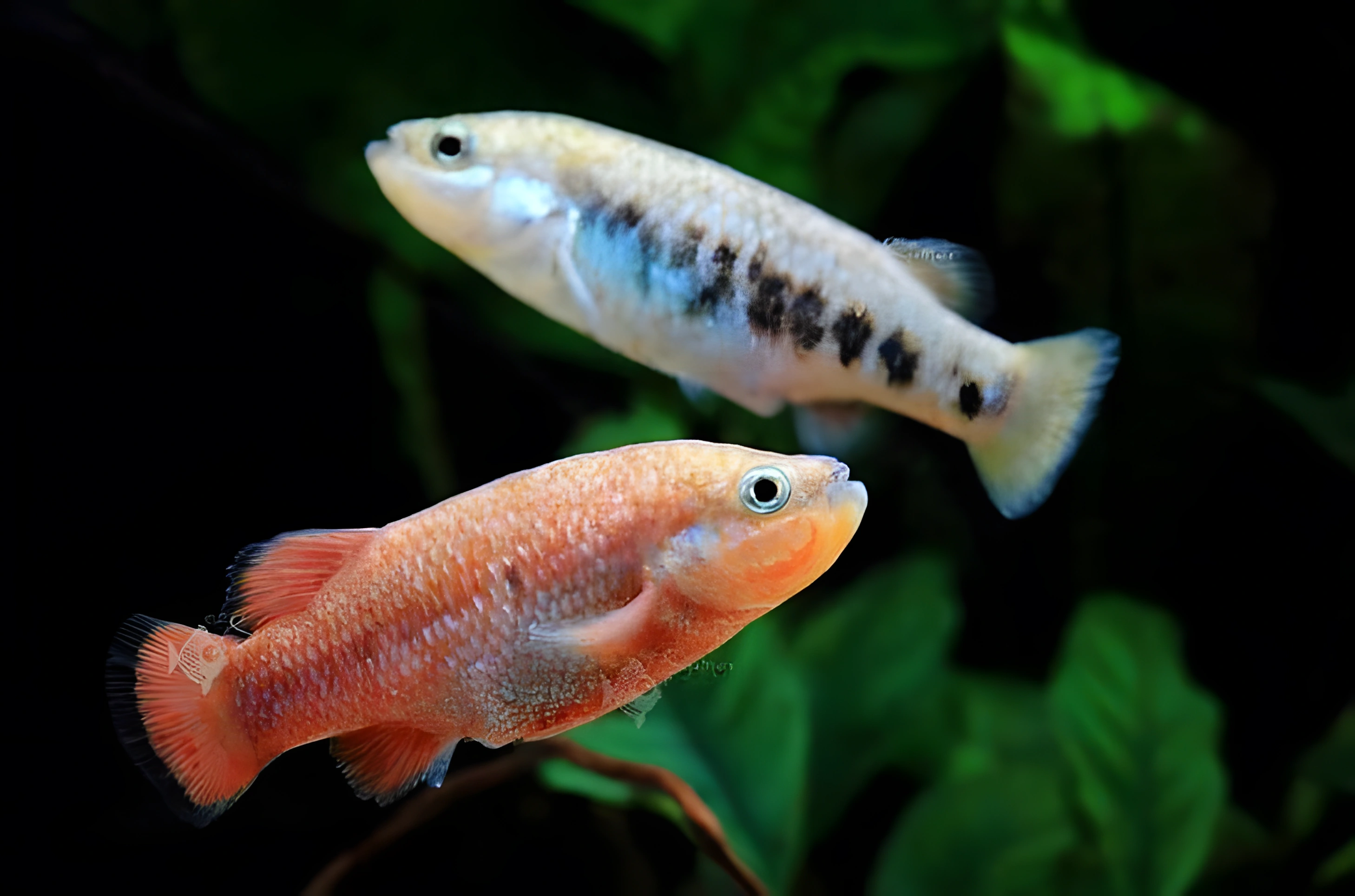 Fotografía del pez de acuario "Príncipe Rojo"