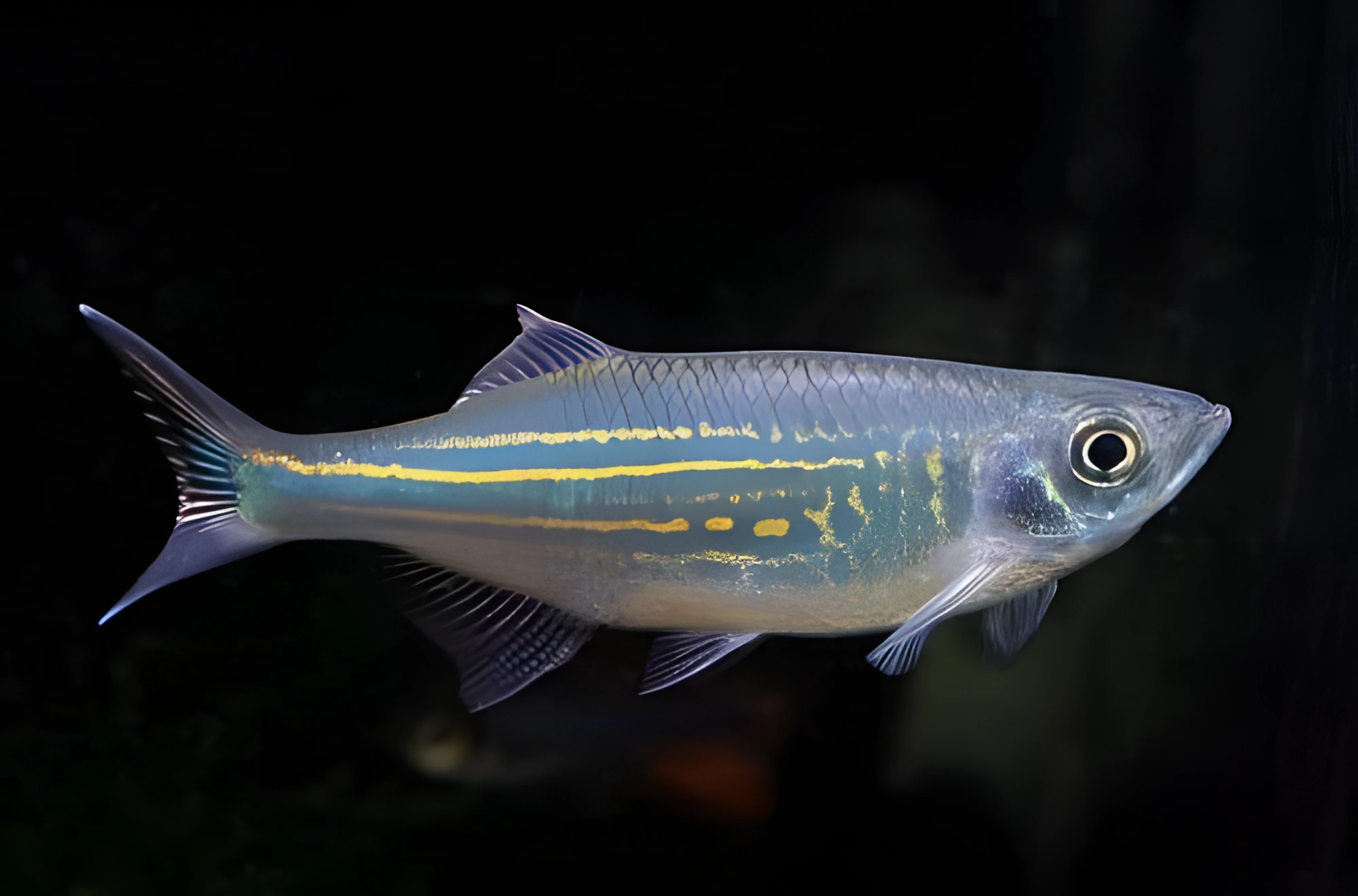 Fotografía del pez de acuario Danio de Malabar