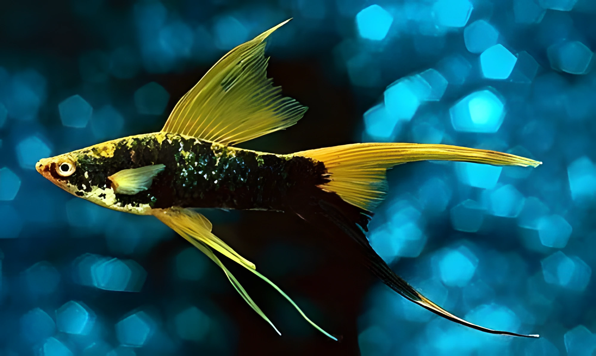 Fotografía del pez de acuario Pez espada de velo