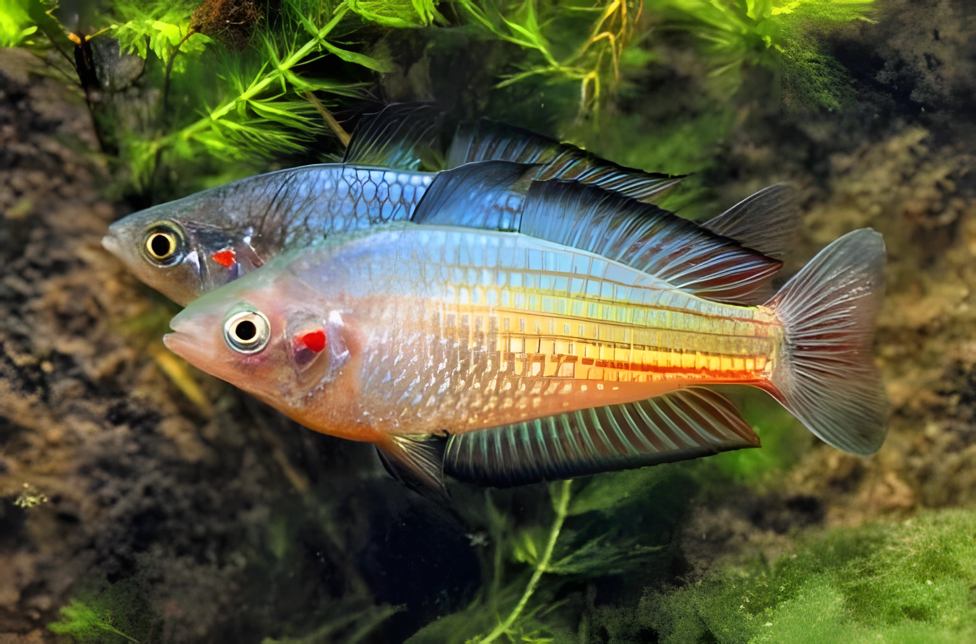 Fotografía del pez de acuario Pez arcoíris de Duboulay