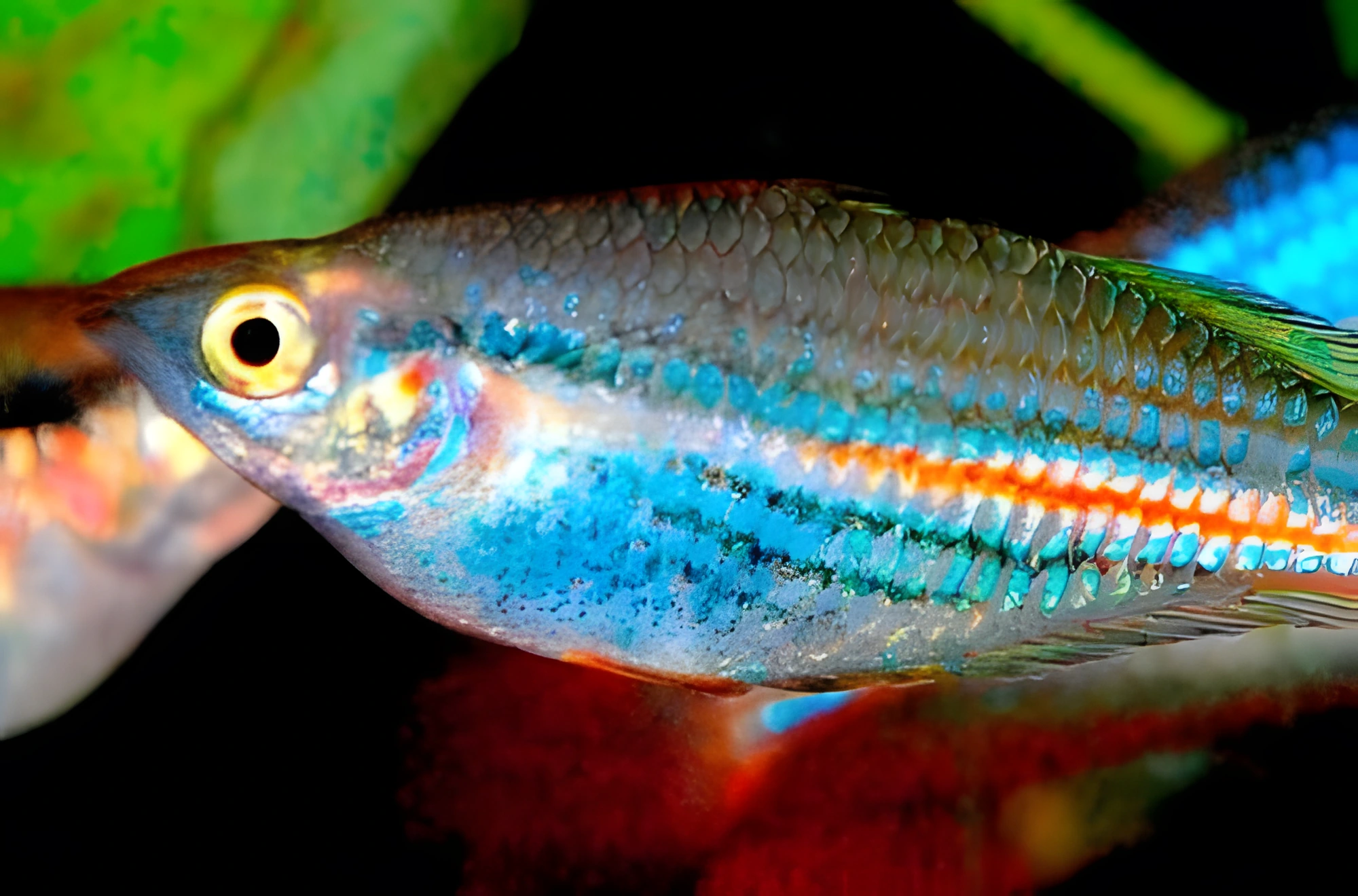Fotografía del pez de acuario Melanotaenia papuae
