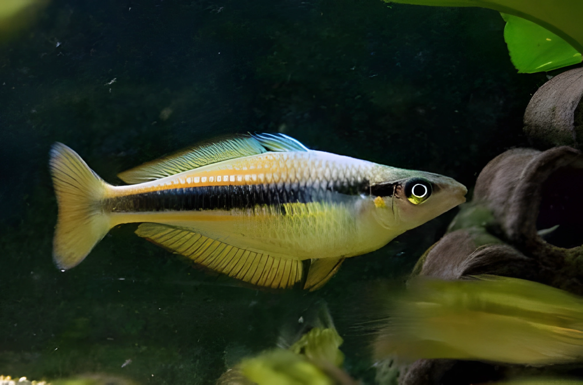 Fotografía del pez de acuario Melanotaenia de Van Heurn