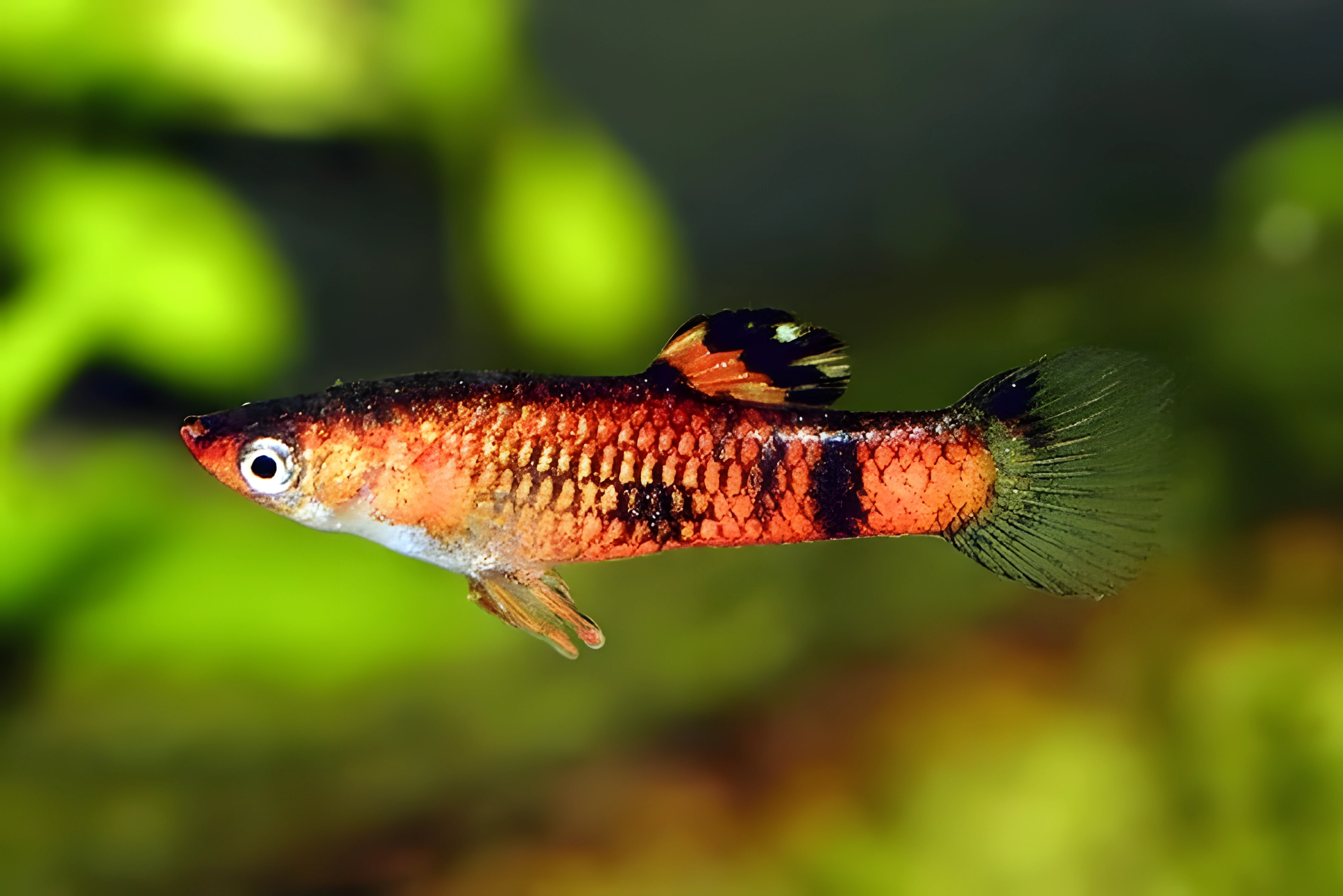 Fotografía del pez de acuario Micropoecilia picta