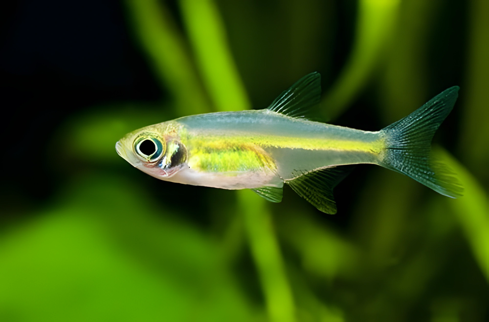 Fotografía del pez de acuario Microrrasbora kubotai