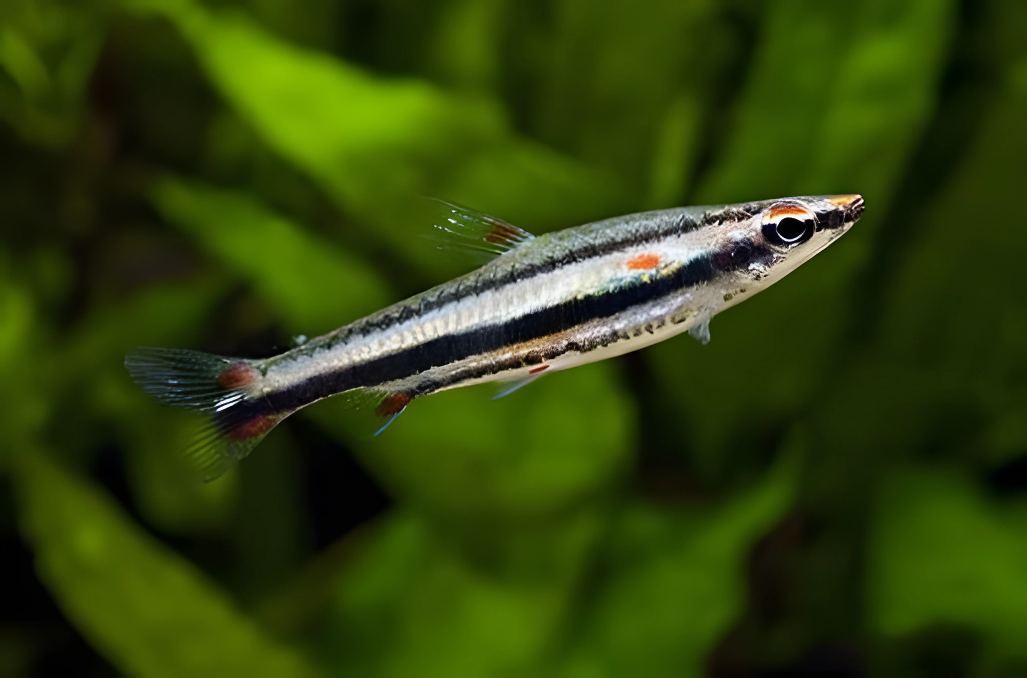 Fotografía del pez de acuario Nannostomus trifasciatus