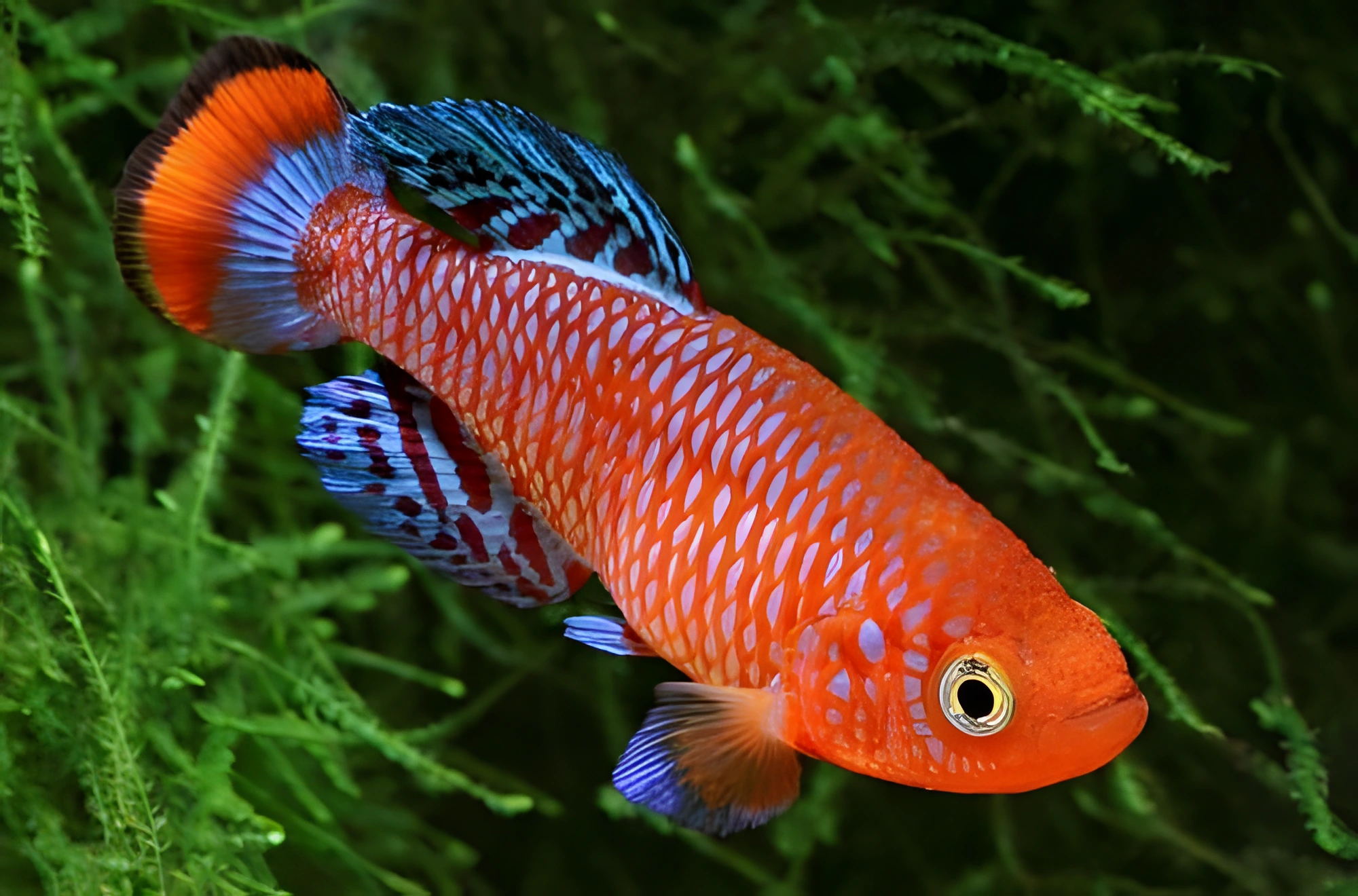 Fotografía del pez de acuario Nothobranchius de Rachow