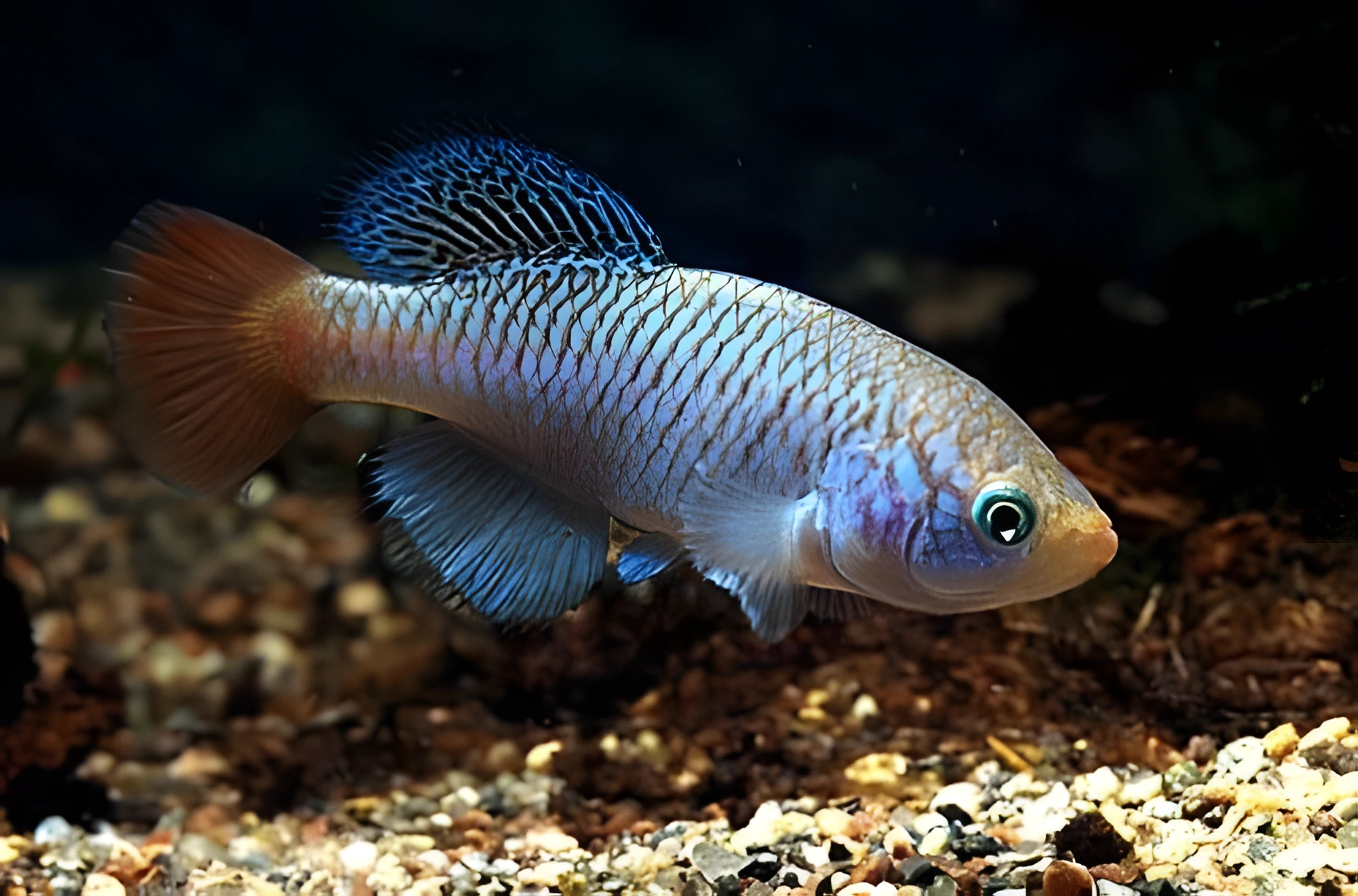 Fotografía del pez de acuario Nothobranchius de Uganda
