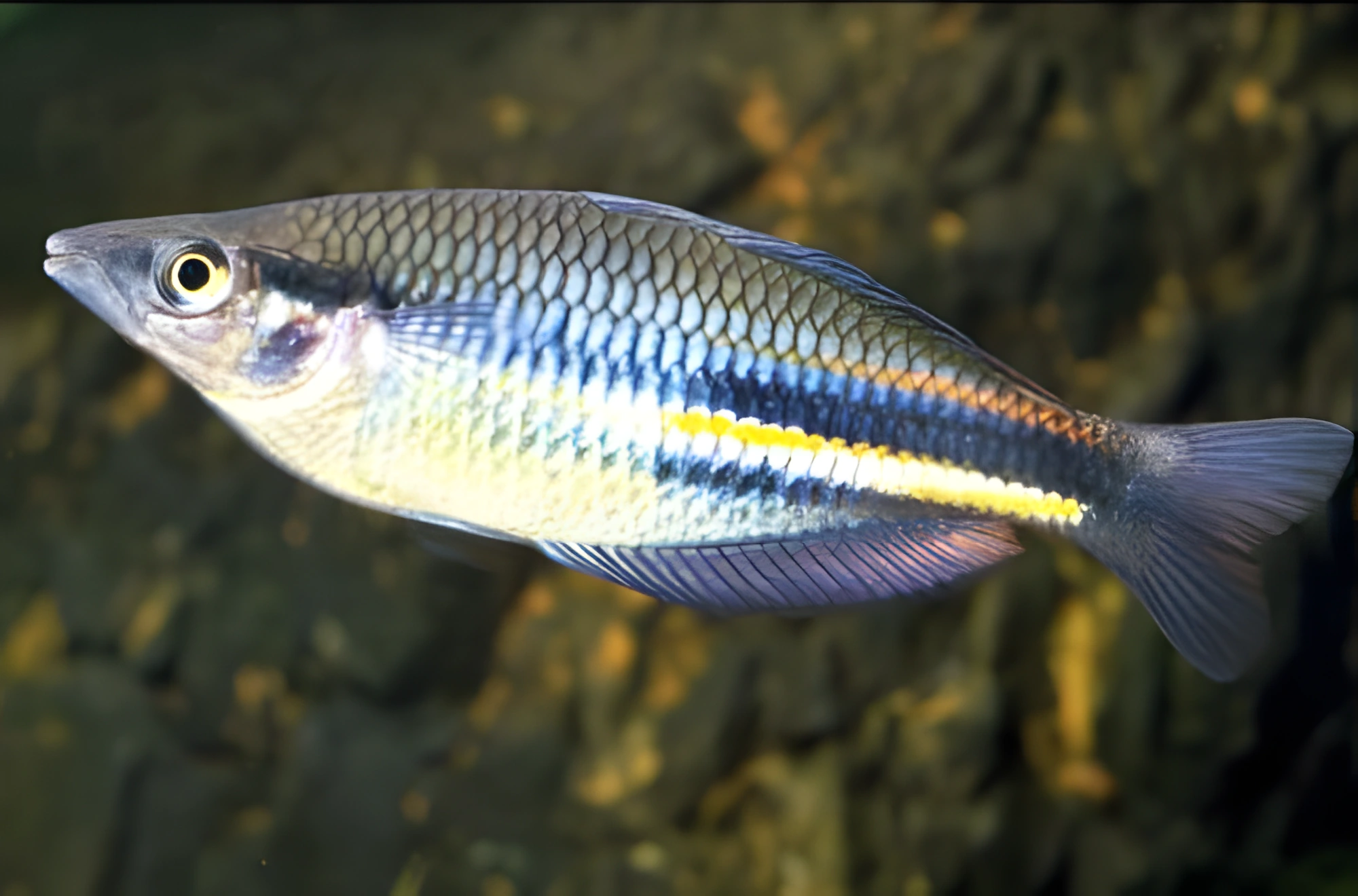 Fotografía del pez de acuario Pez arcoíris de Nueva Guinea