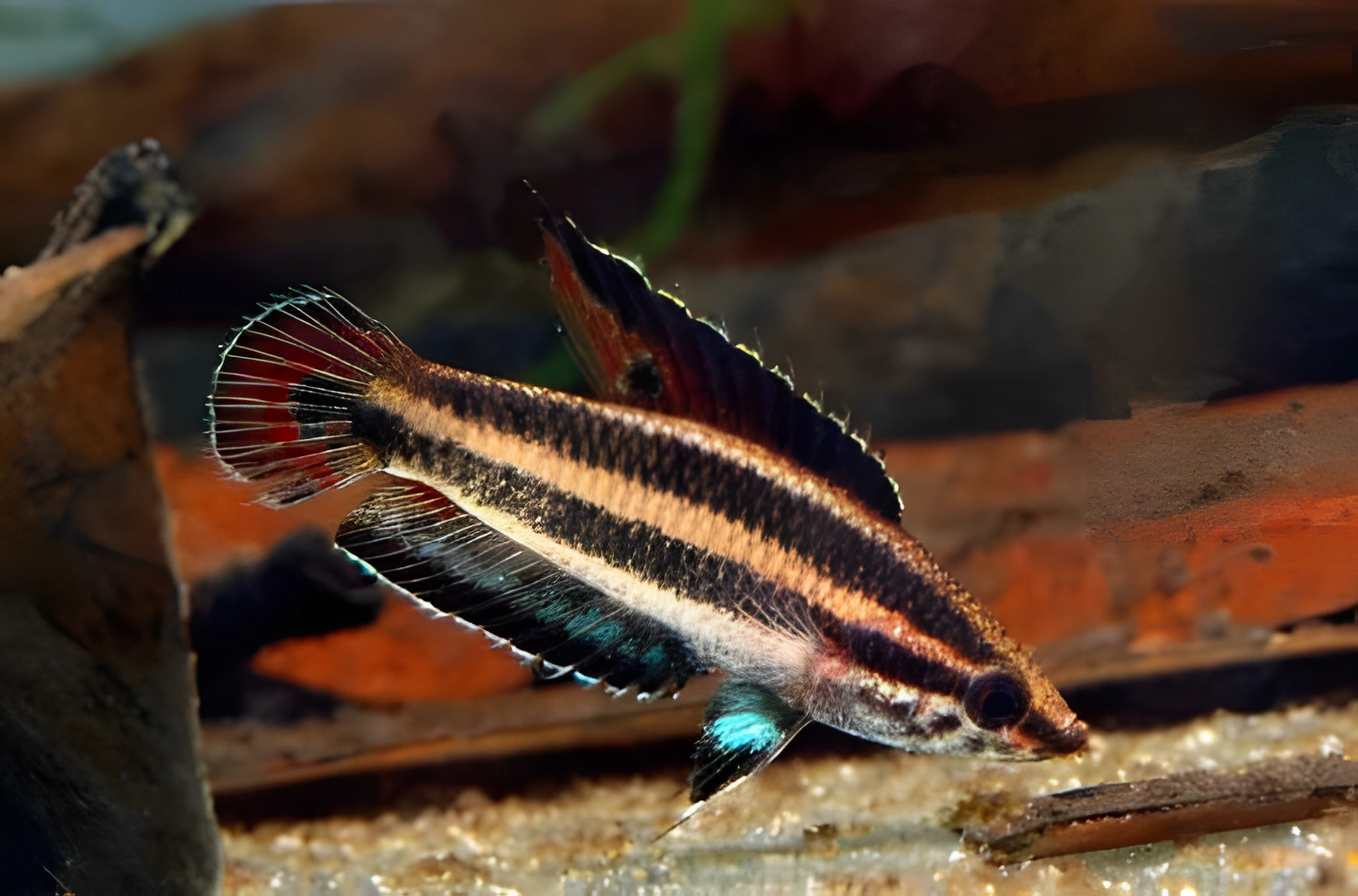 Fotografía del pez de acuario Parosphromenus allani