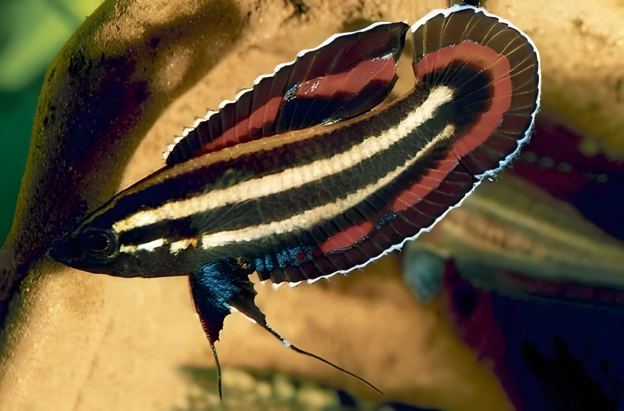 Fotografía del pez de acuario Parosphromenus tweediei