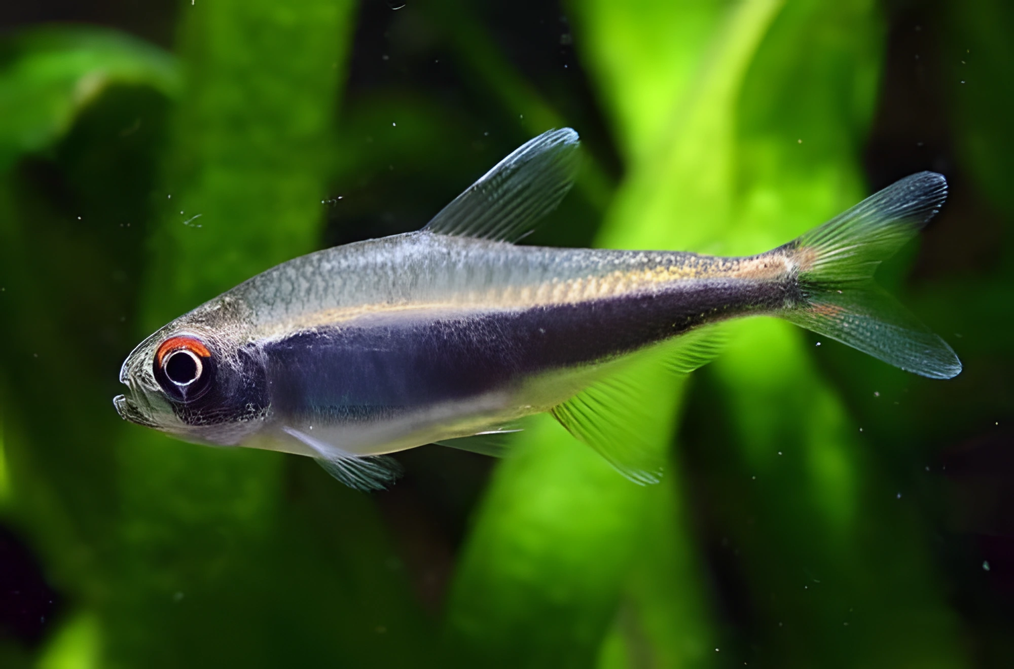 Fotografía del pez de acuario Tetra Peruana