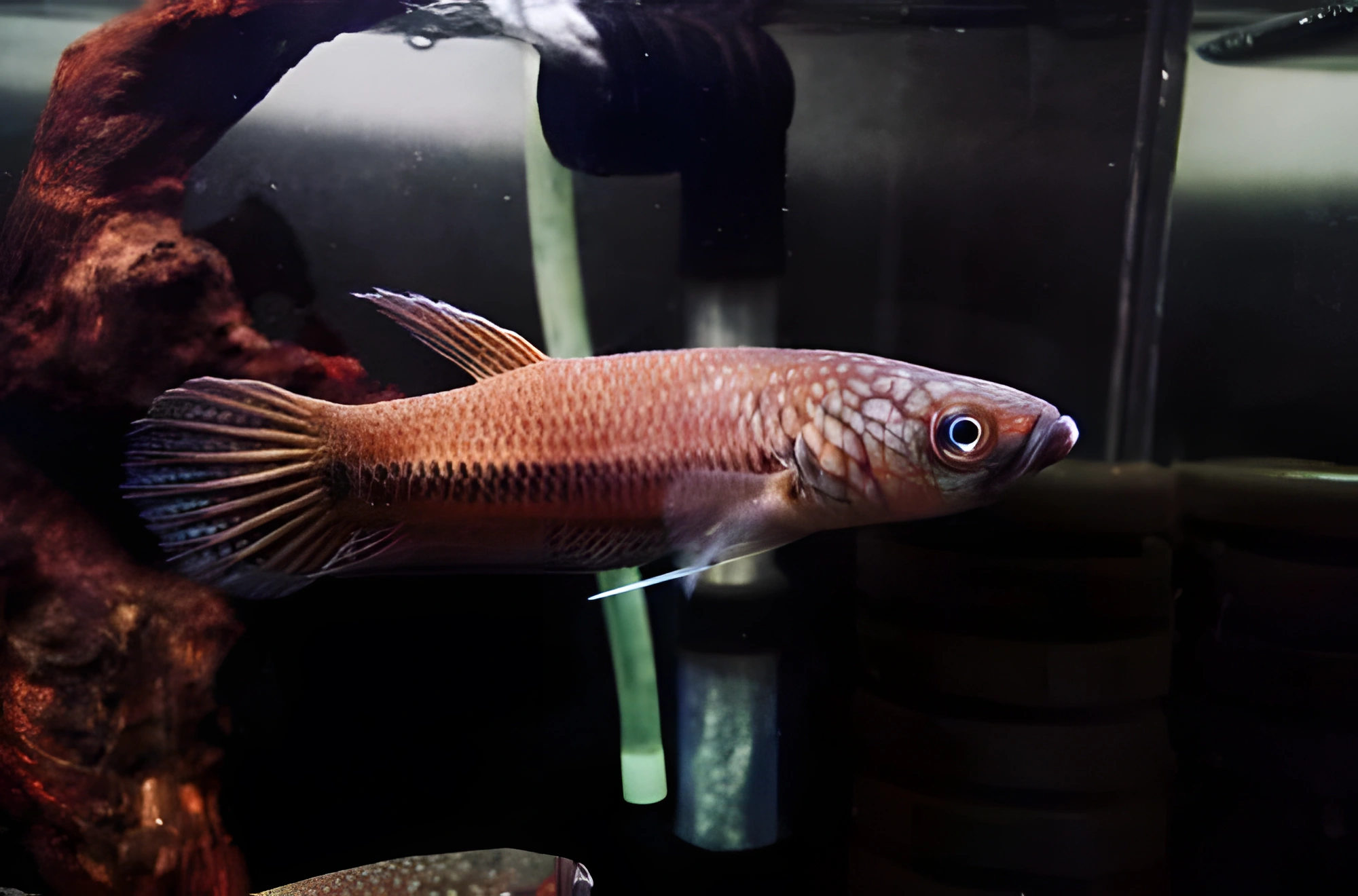 Fotografía del pez de acuario Betta de Bulungan