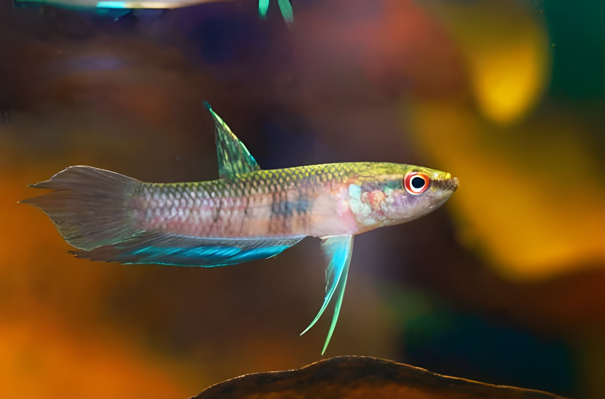 Fotografía del pez de acuario Betta dimidiata