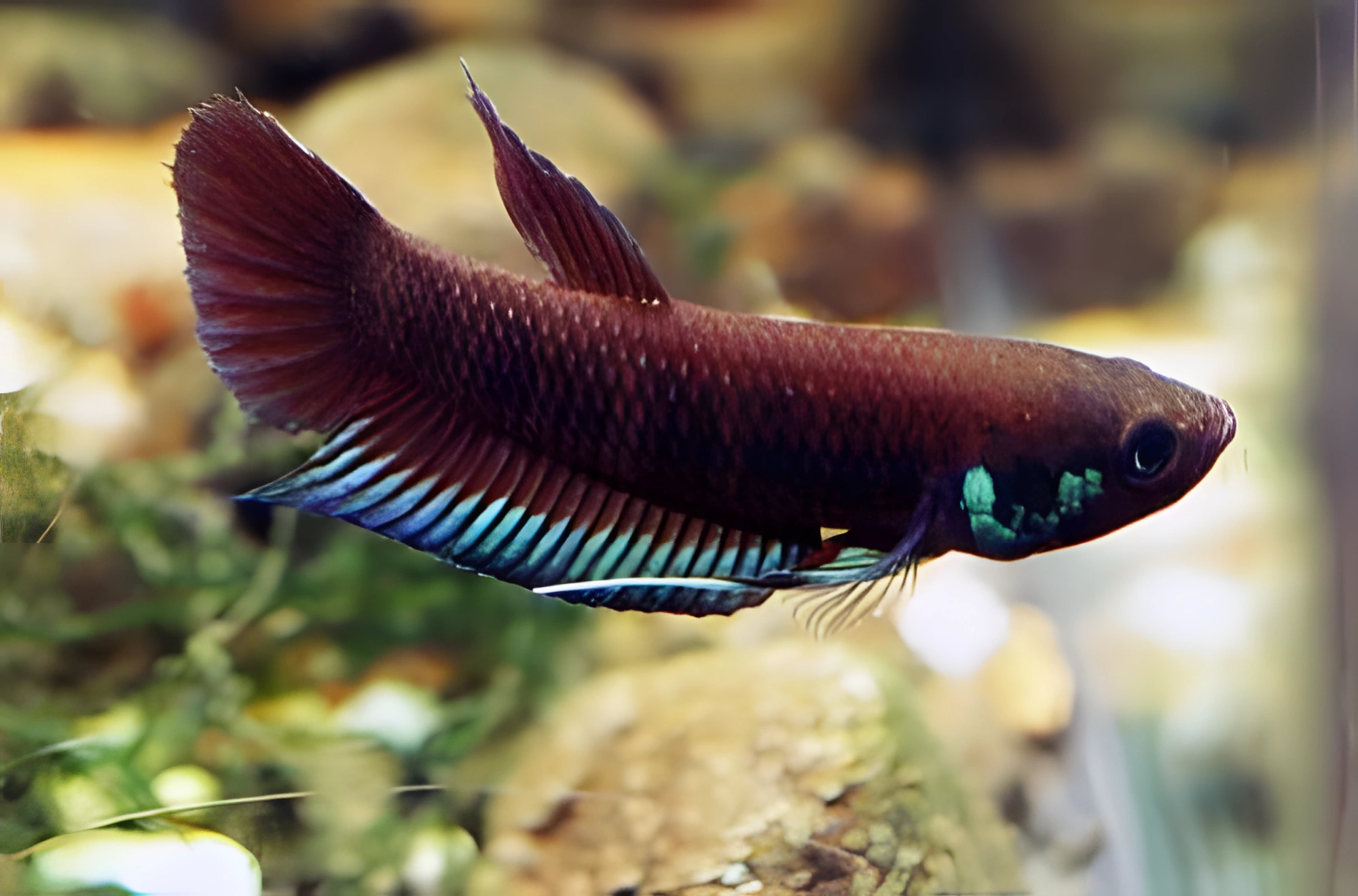 Fotografía del pez de acuario Betta krataios