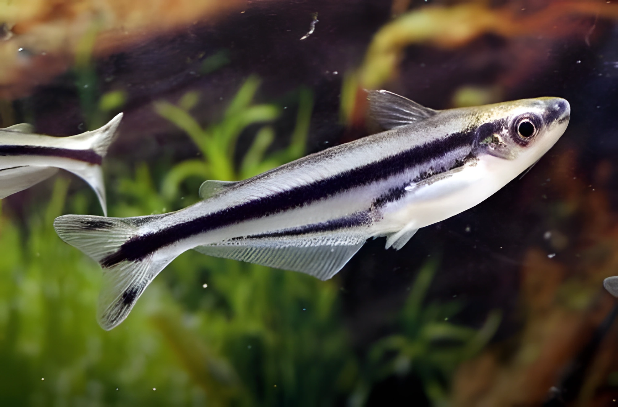 Fotografía del pez de acuario Pez gato de cristal rayado