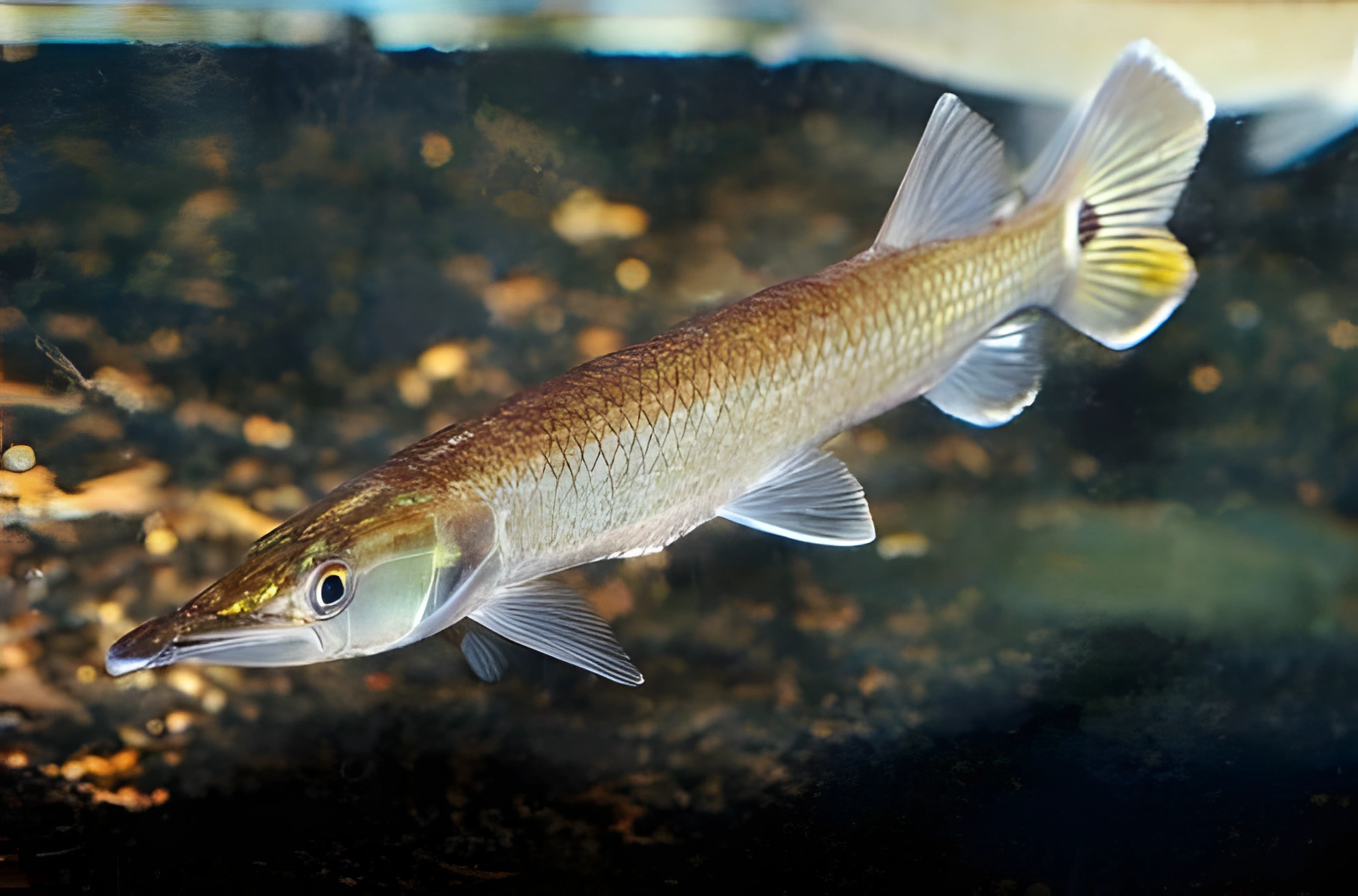 Fotografía del pez de acuario Barracuda de agua dulce