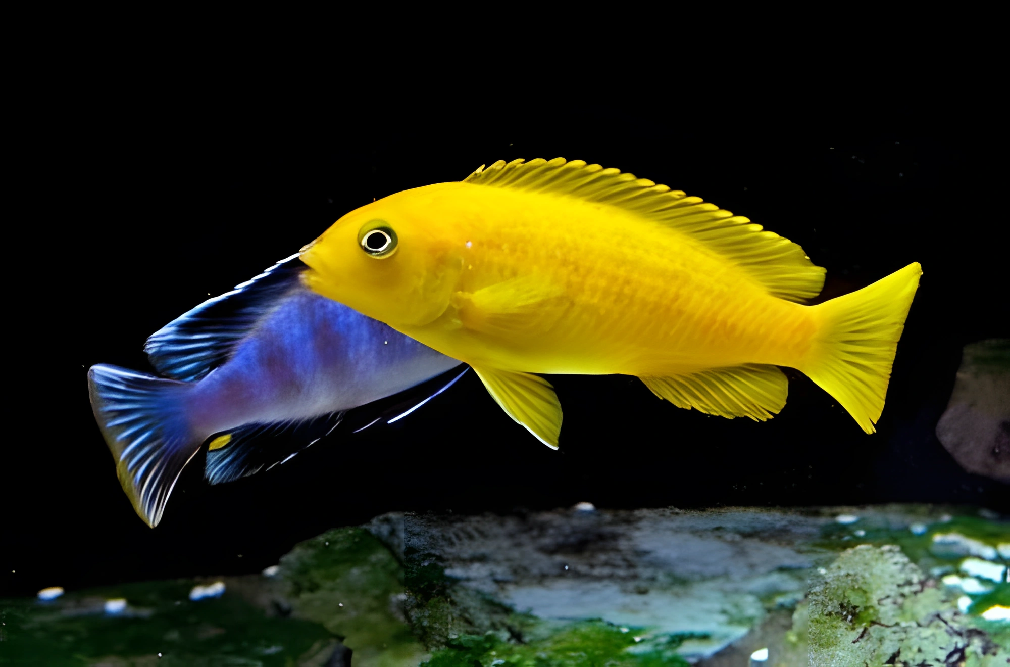 Fotografía del pez de acuario Pseudotropheus saulosi