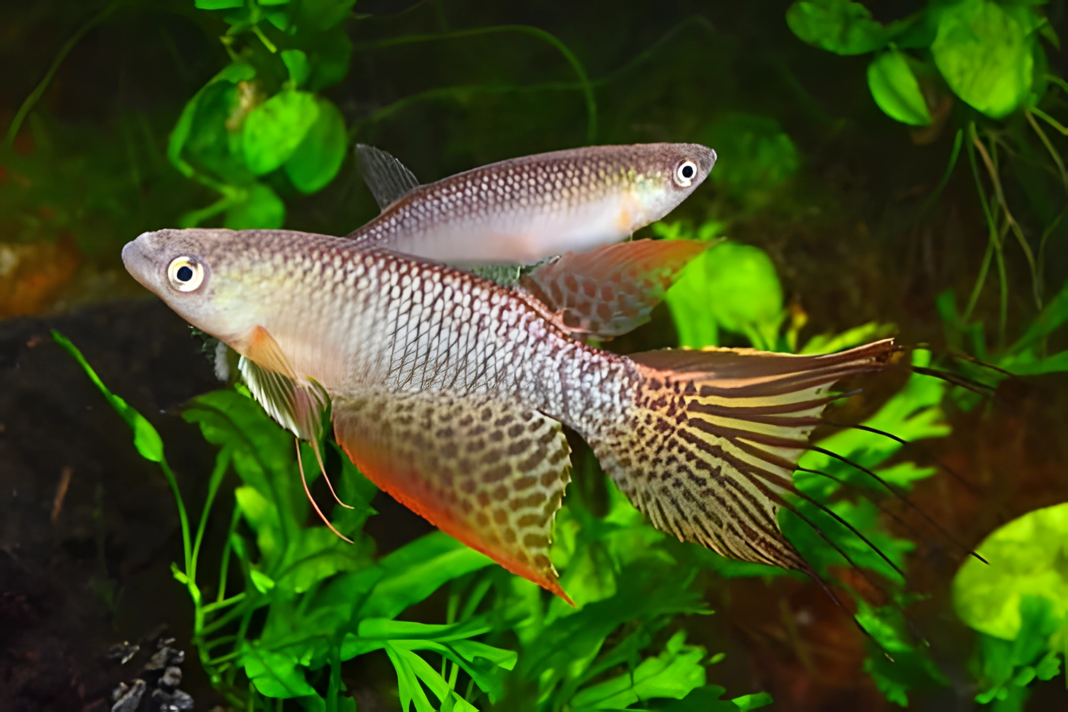 Fotografía del pez de acuario Pterolebias de Orinoco