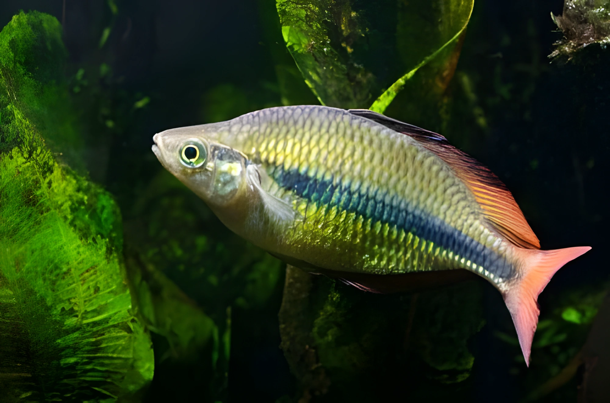 Fotografía del pez de acuario Pez arcoíris de Axelrod